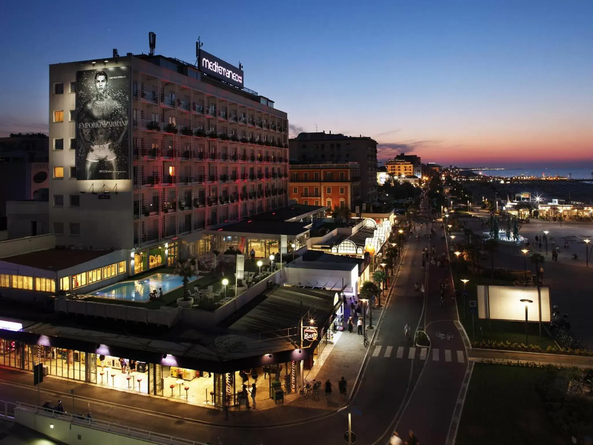 Facade/entrance in Hotel Mediterraneo