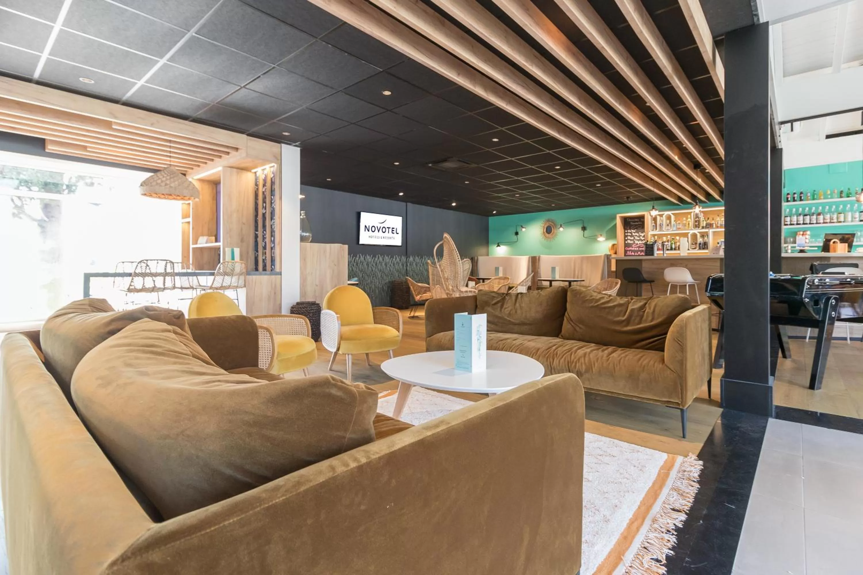 Seating area in Novotel Narbonne Sud A9/A61