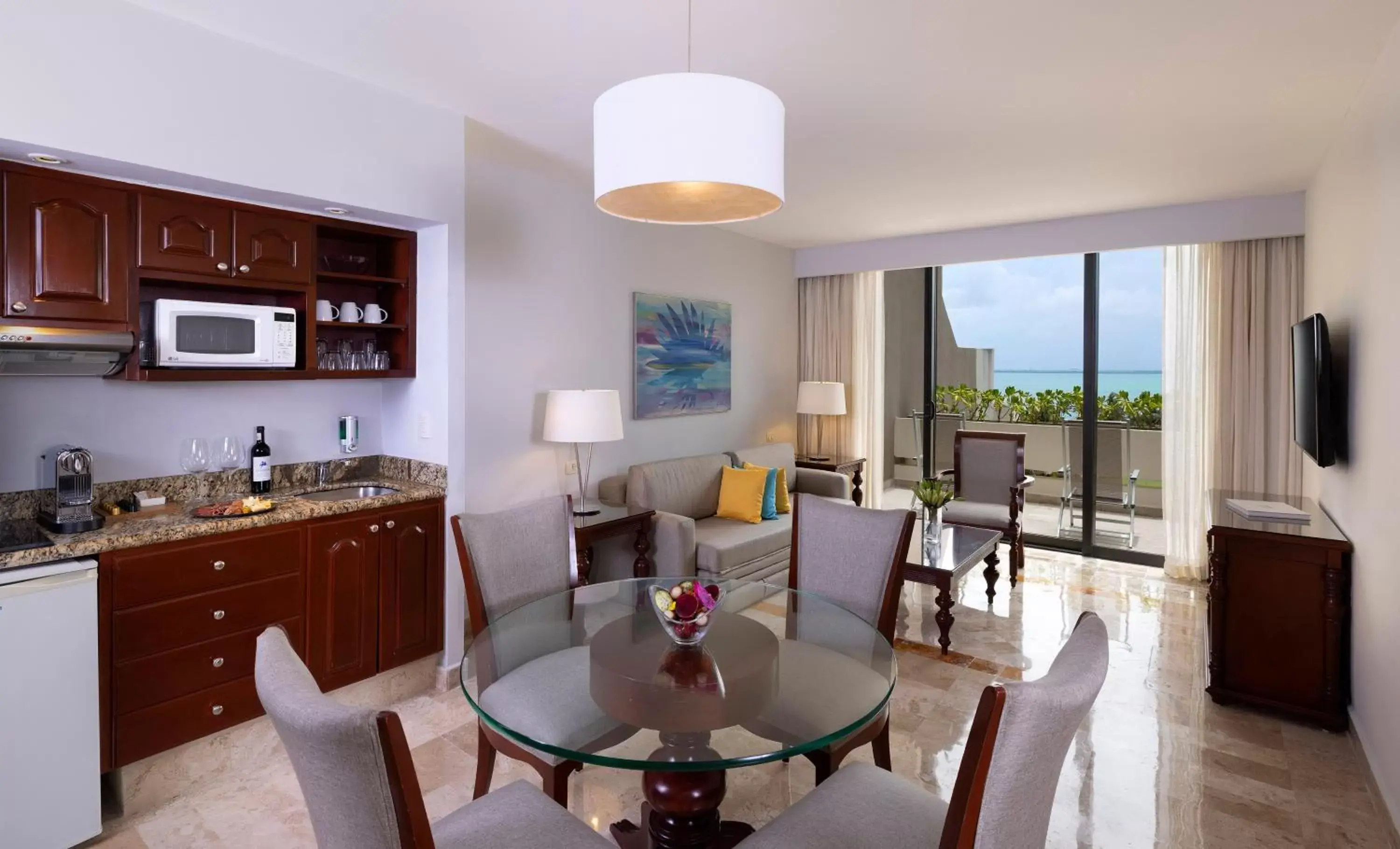 Kitchen or kitchenette, Dining Area in Paradisus Cancun All Inclusive