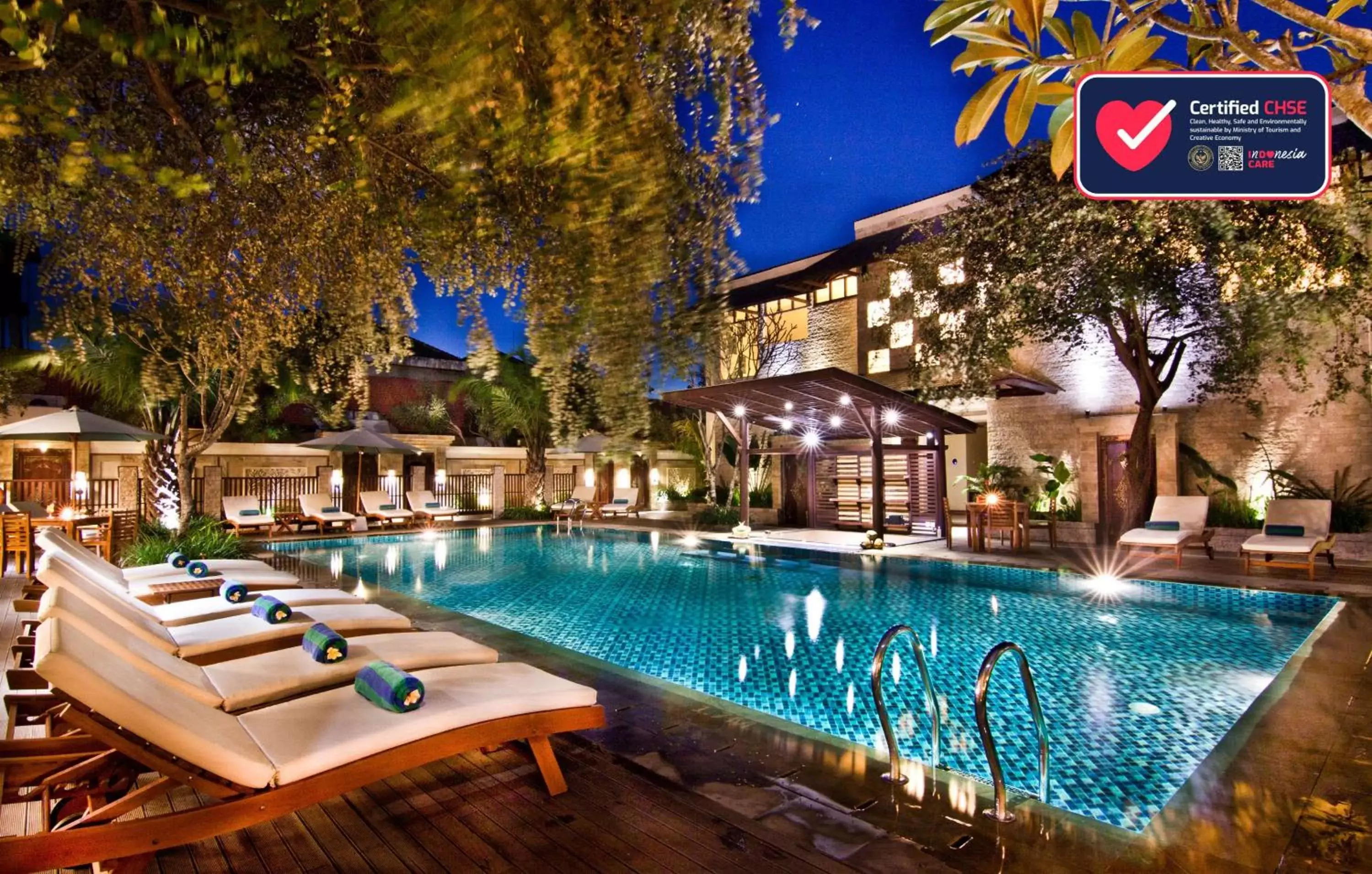 Pool view in Best Western Kuta Villa Pool view in Best Western Kuta Villa