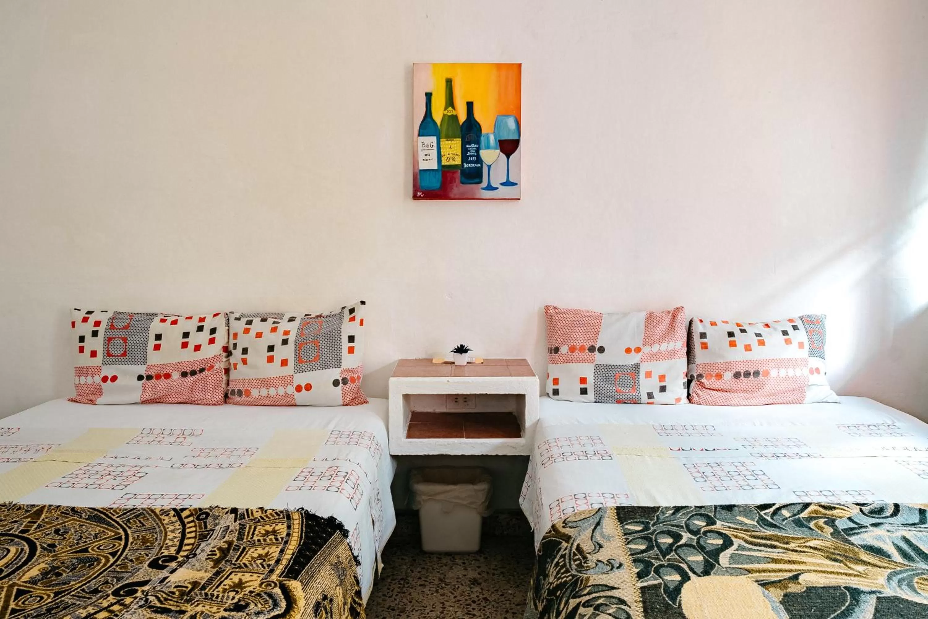 Bed in Hotel Posada Edem