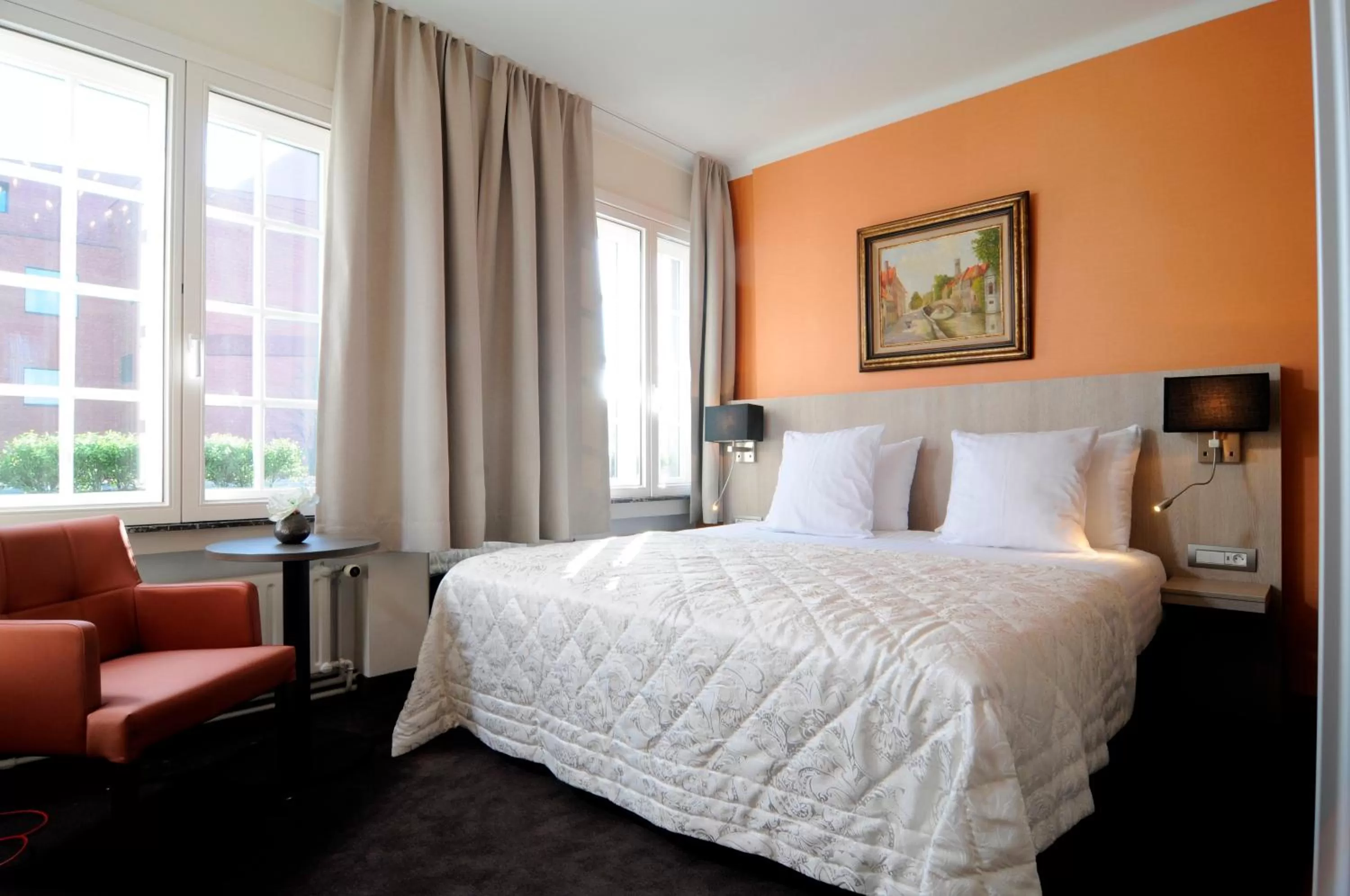 Bed in Hotel Albert I