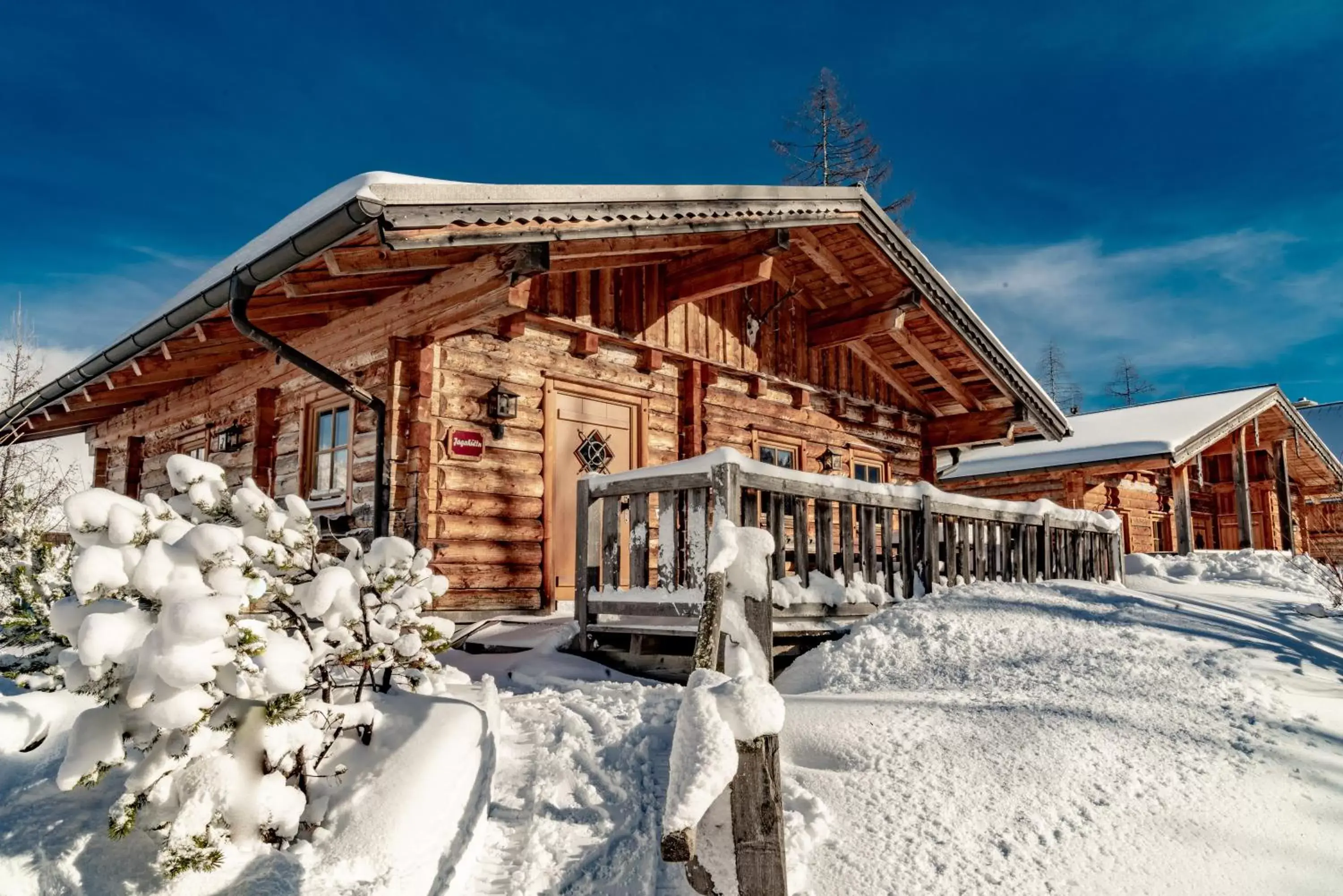 Property building, Winter in Almwelt Austria