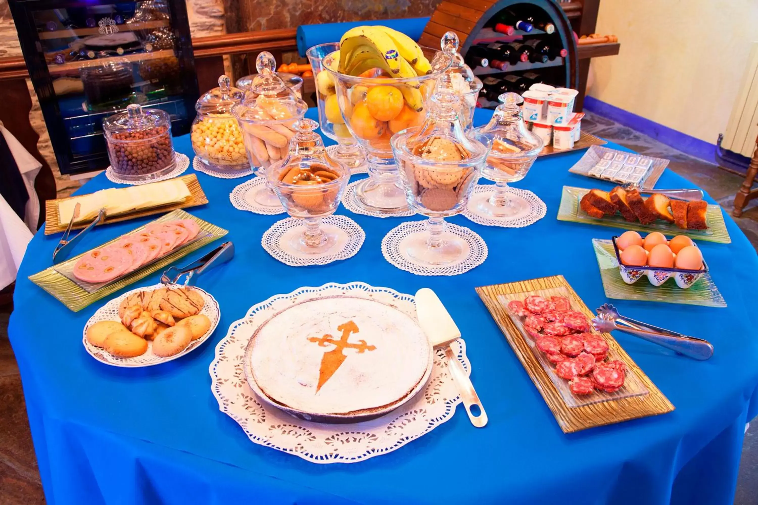 Buffet breakfast, Food in Hotel Casa de Díaz