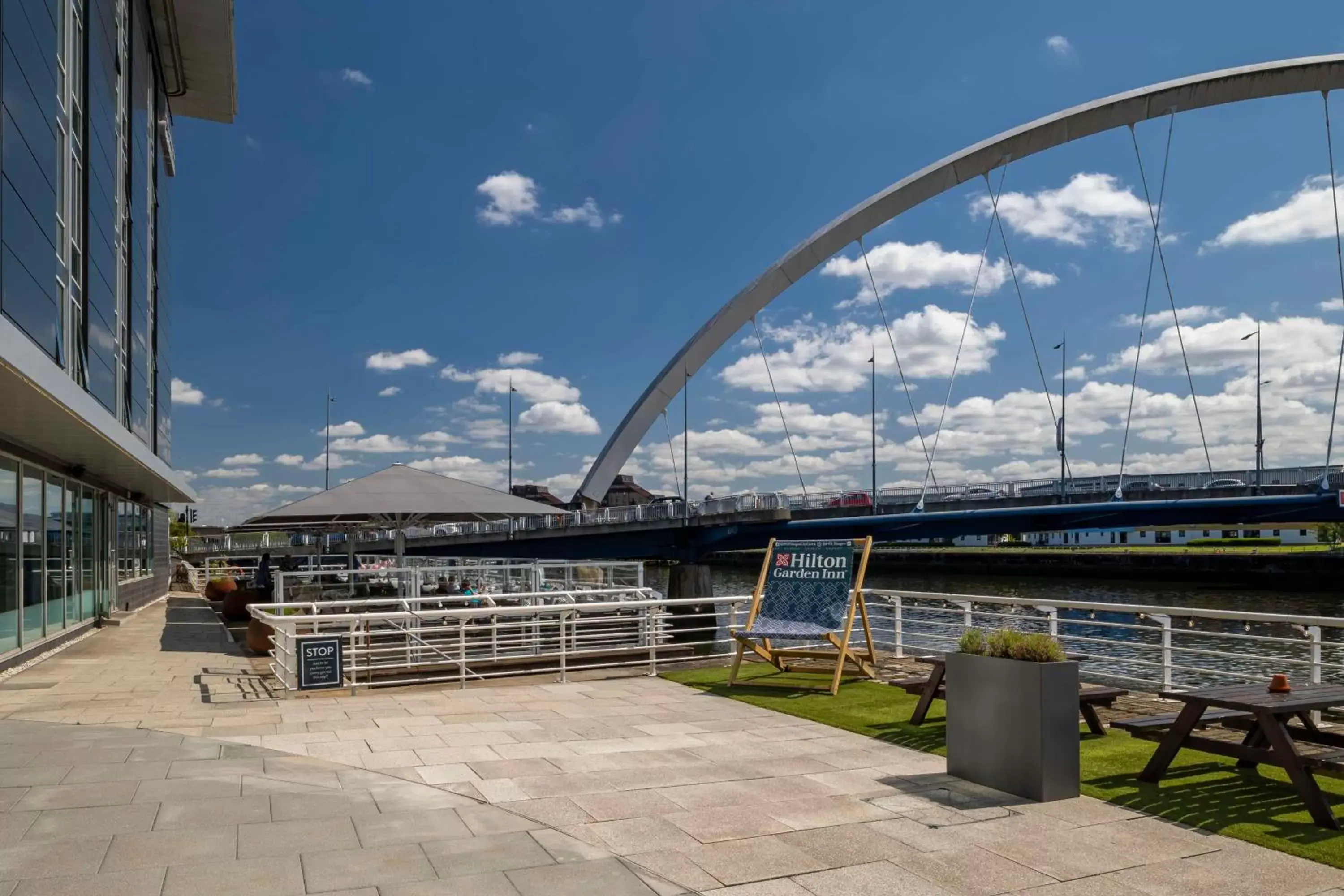 Patio in Hilton Garden Inn Glasgow City Centre