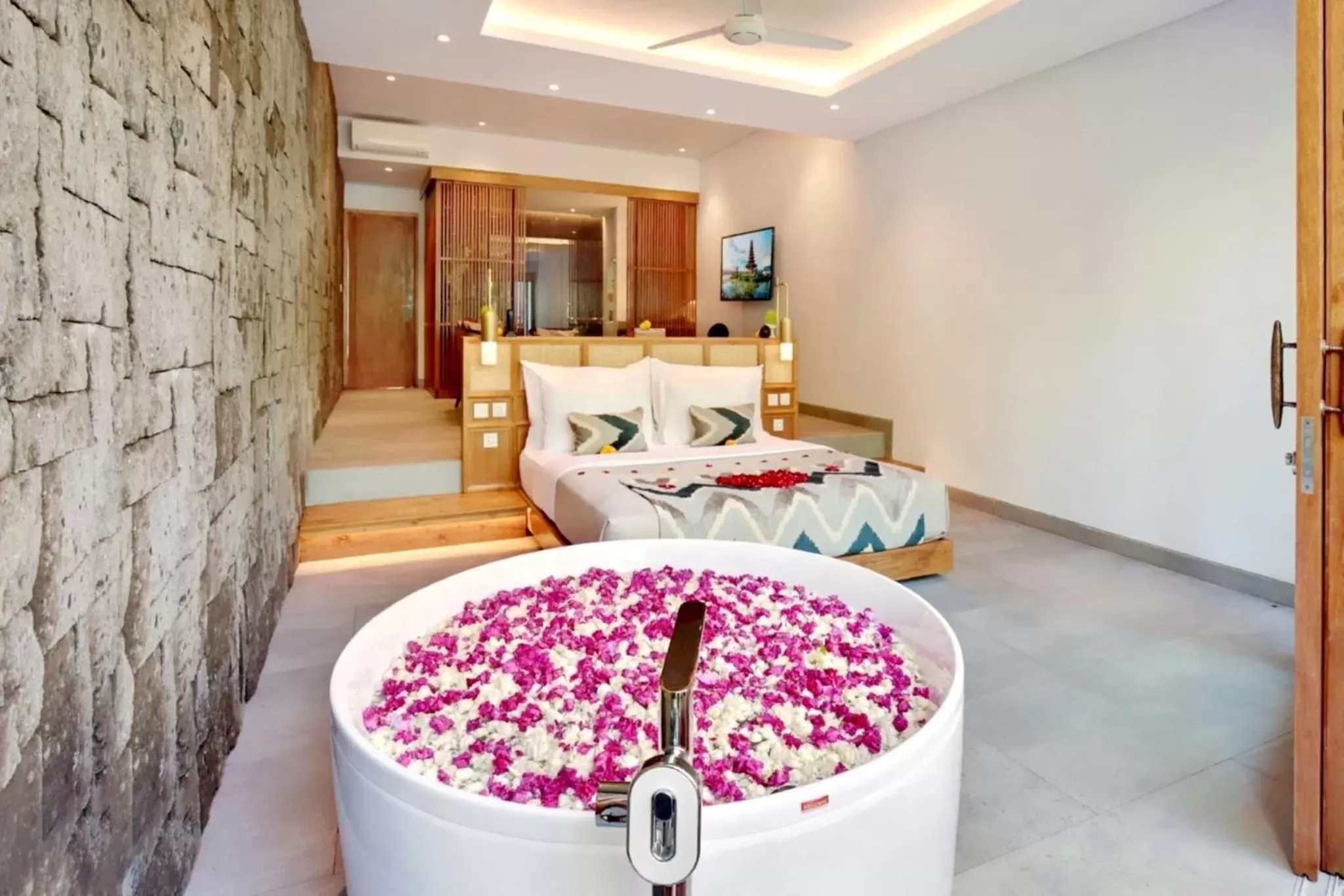 Decorative detail, Bed in Kaamala Resort Ubud by Ini Vie Hospitality