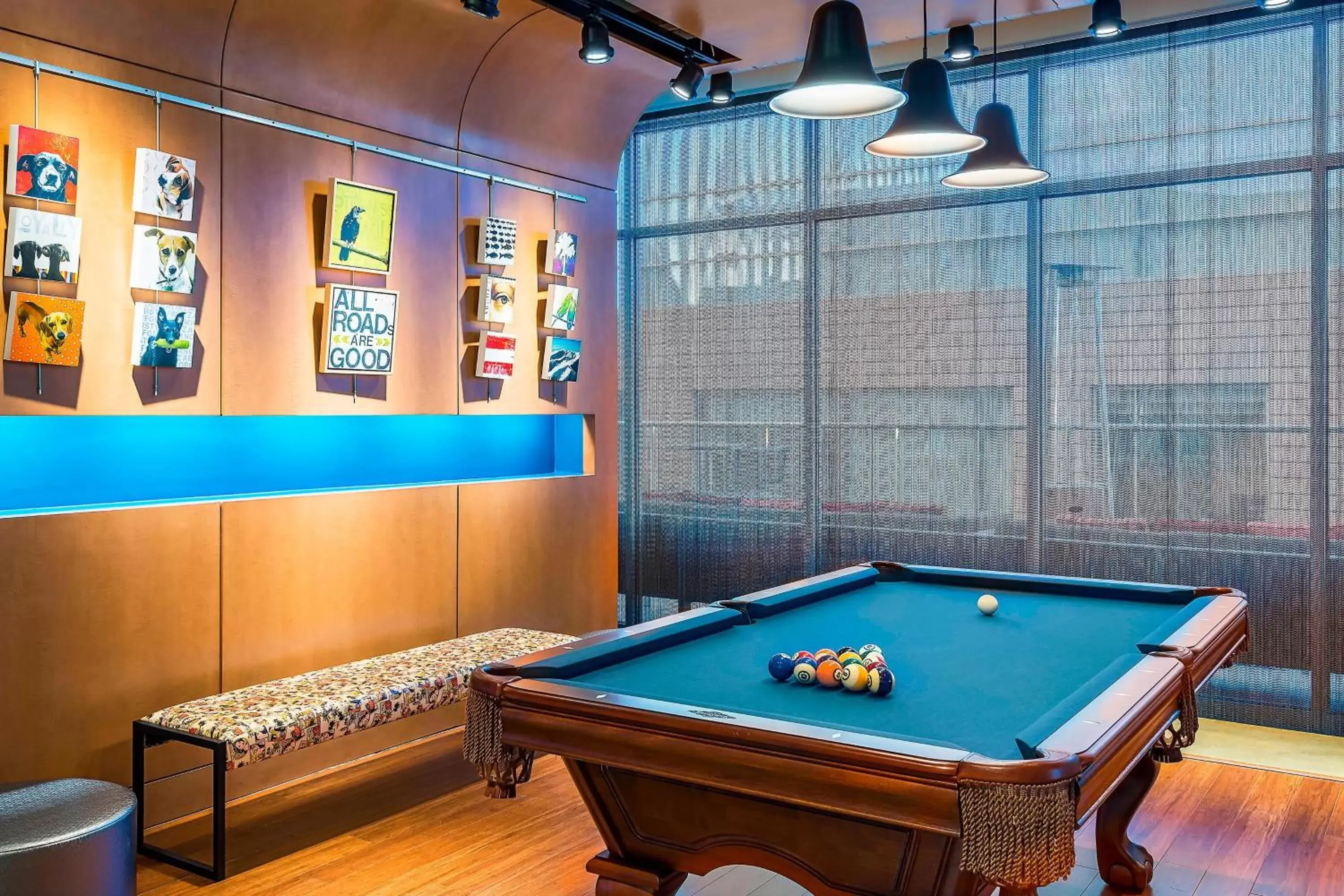 Lounge or bar, Billiards in Aloft Greenville Downtown