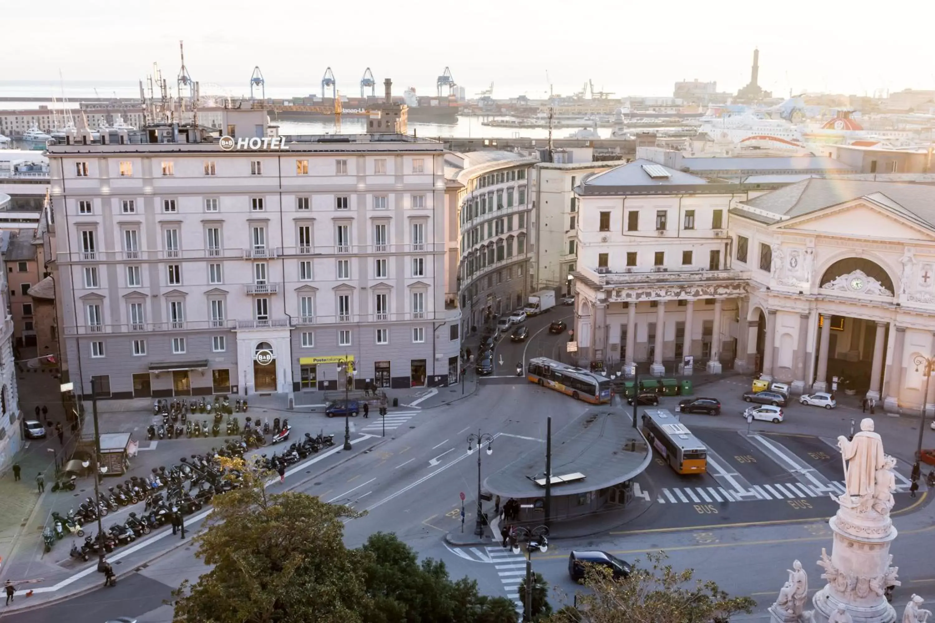 Property building in B&B Hotel Genova