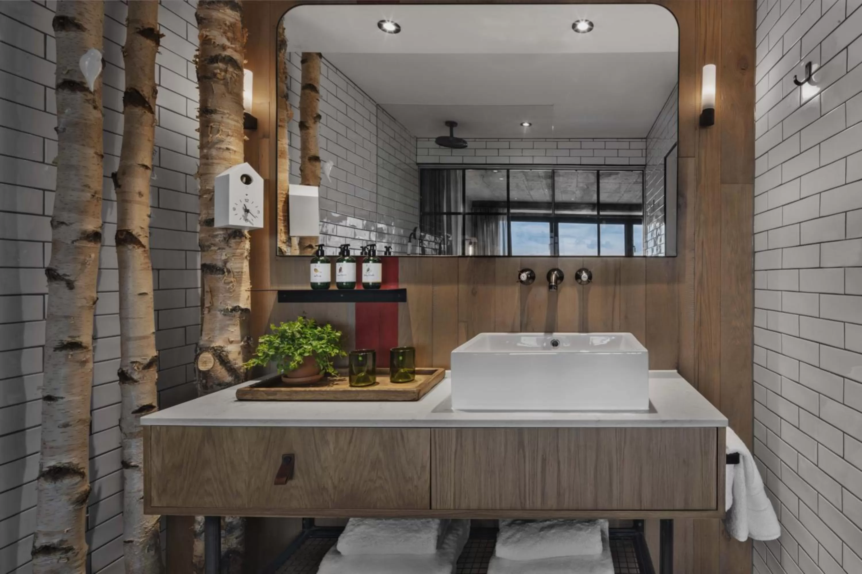 Bathroom in Treehouse Hotel London