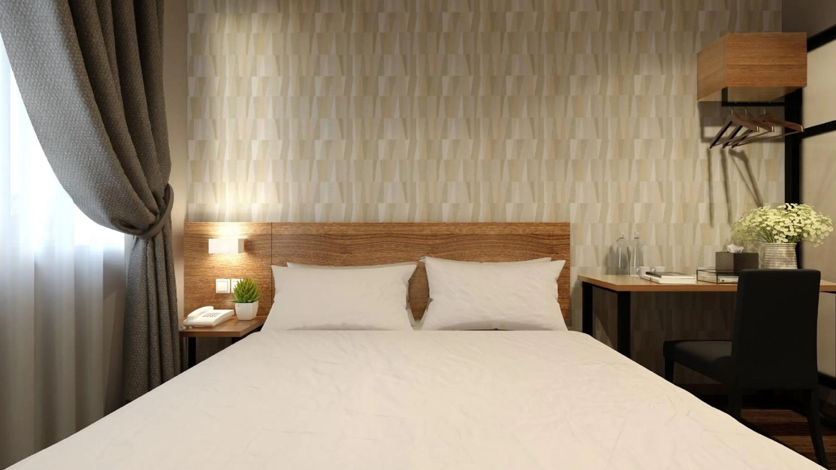 Bedroom, Bed in The Square Hotel