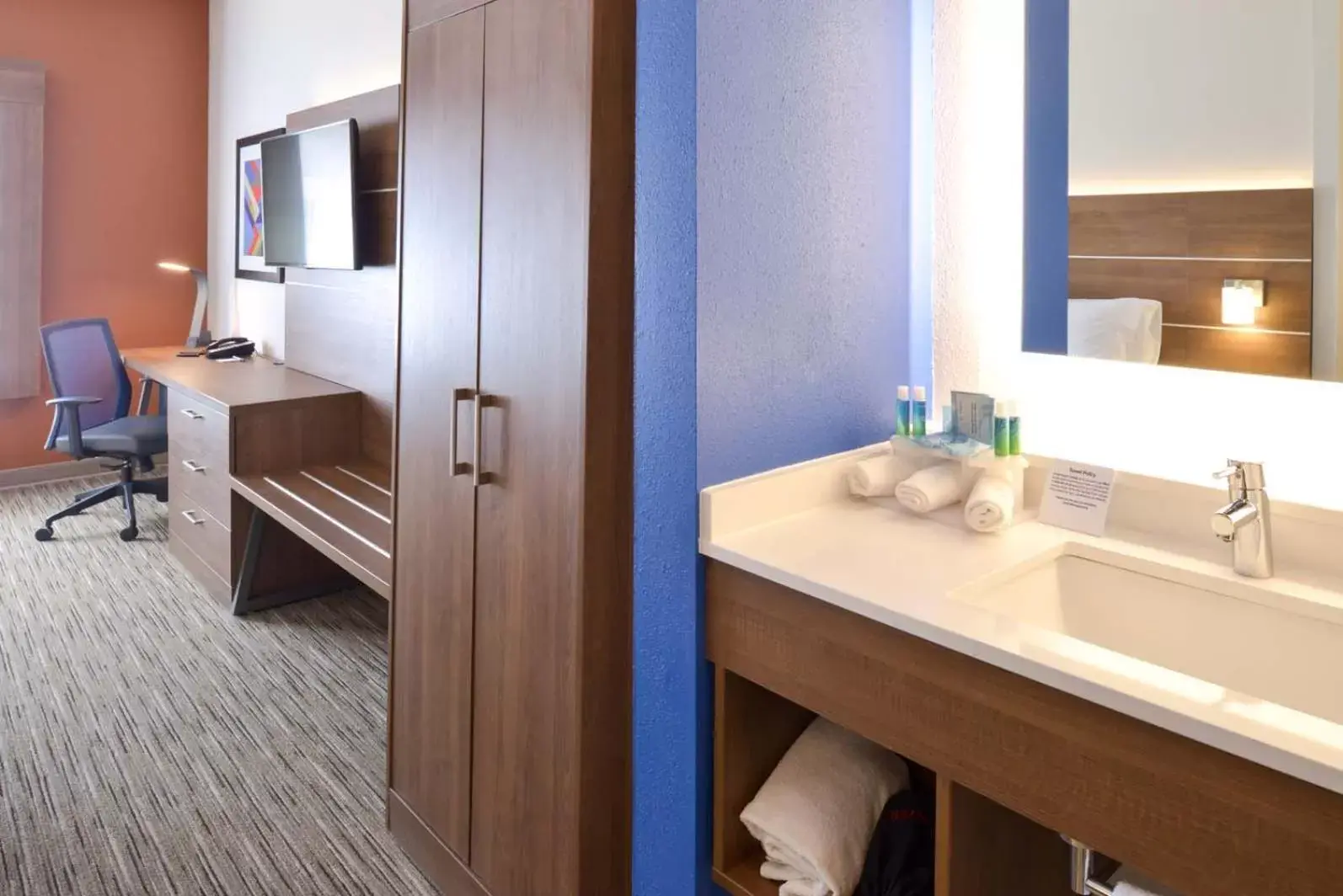 Bedroom, Bathroom in Holiday Inn Express Glenwood Springs Aspen Area, an IHG Hotel