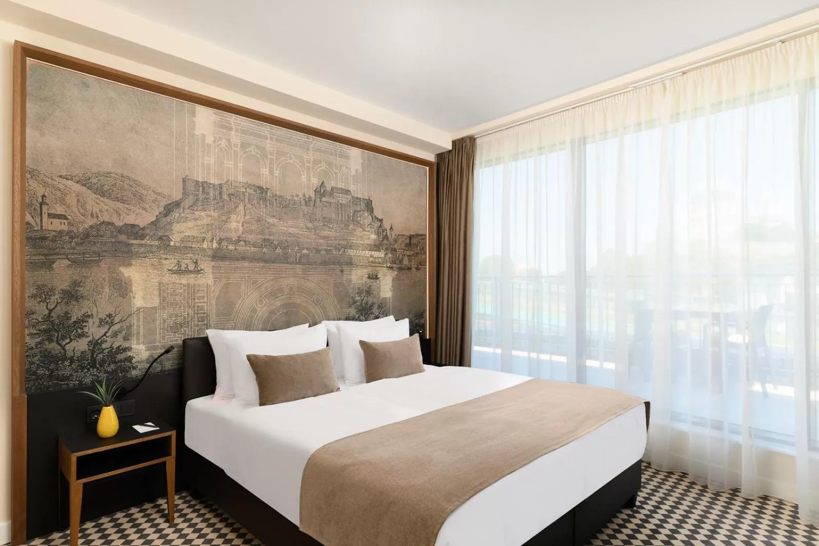 Bed in Grand Hotel Esztergom