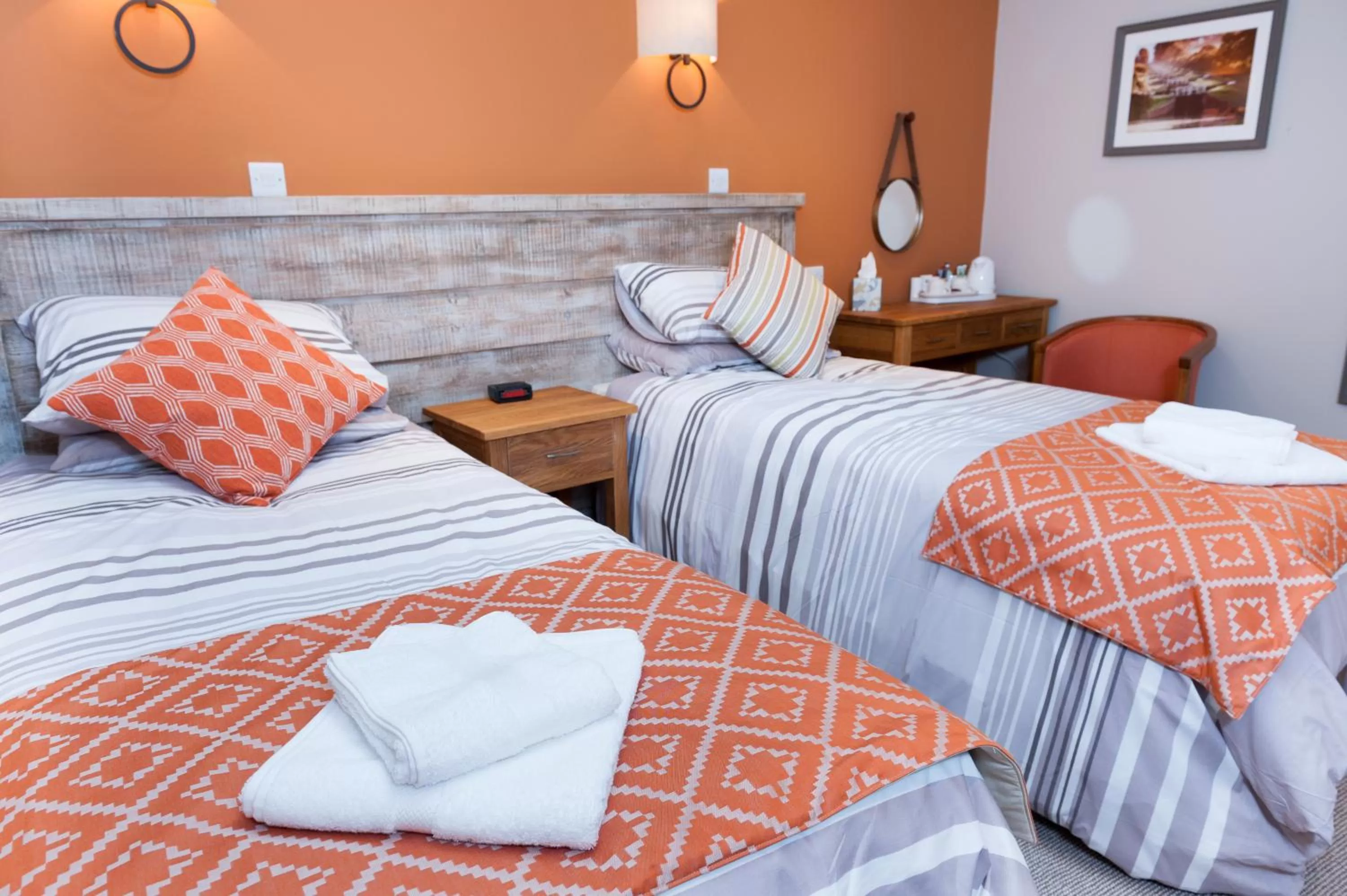 Bed in The Pelican Inn