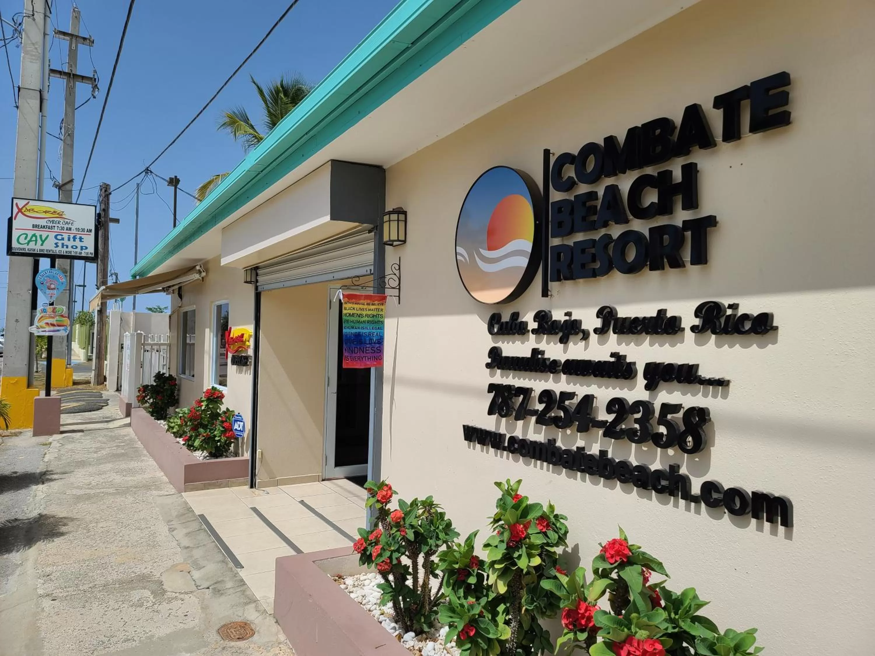 Facade/entrance in Combate Beach Resort