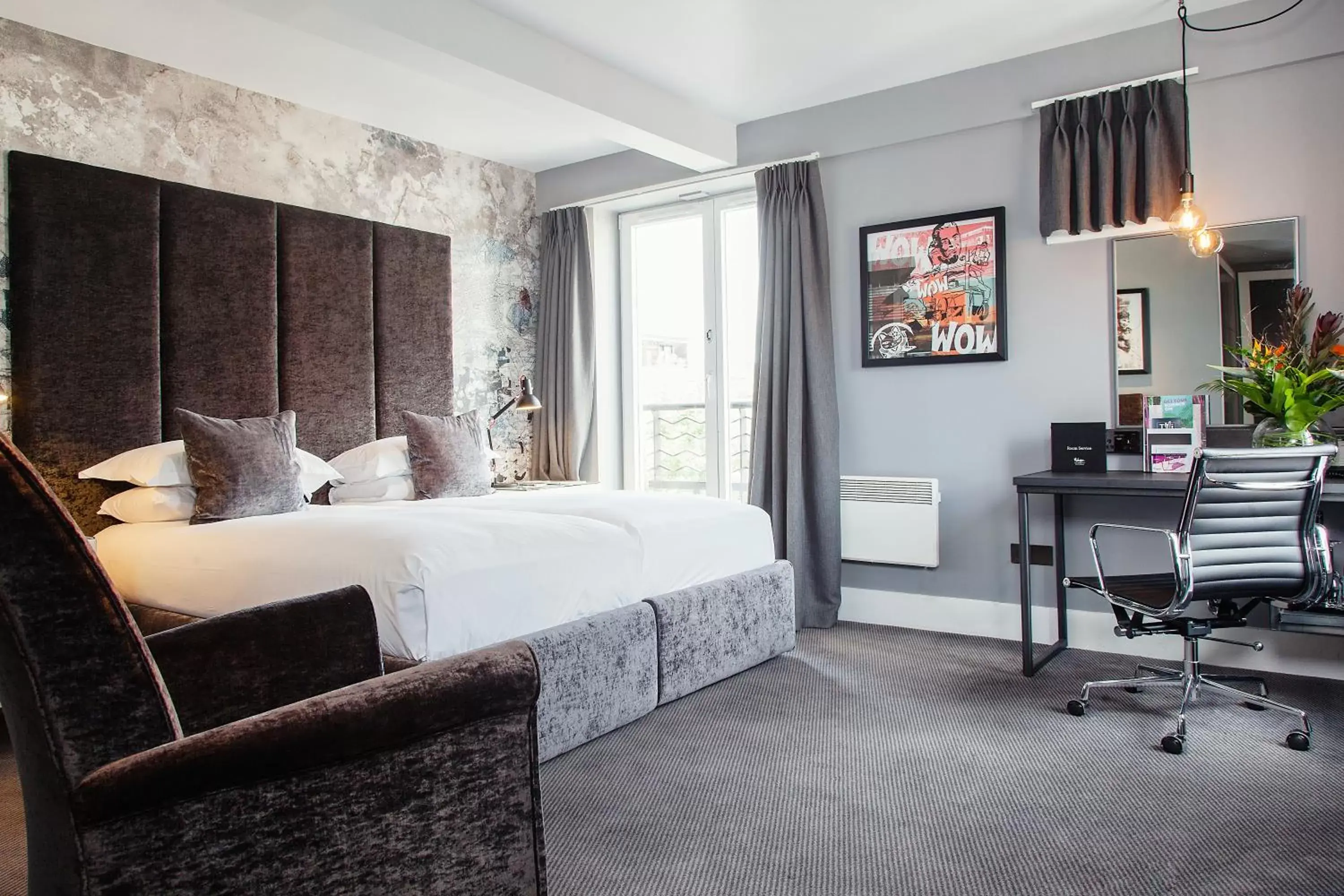 Bedroom, Bed in Malmaison Edinburgh