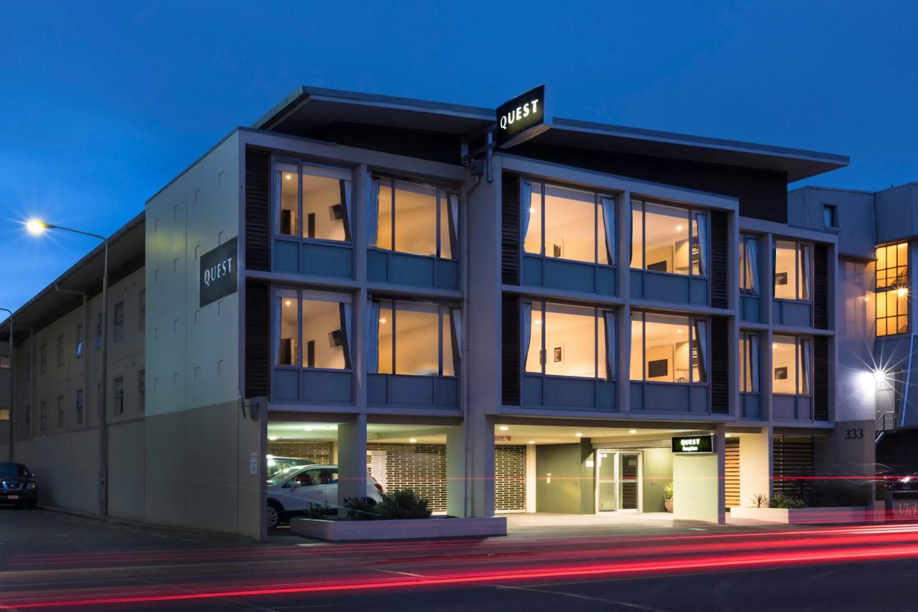 Facade/entrance in Quest Dunedin Serviced Apartments Facade/entrance in Quest Dunedin Serviced Apartments