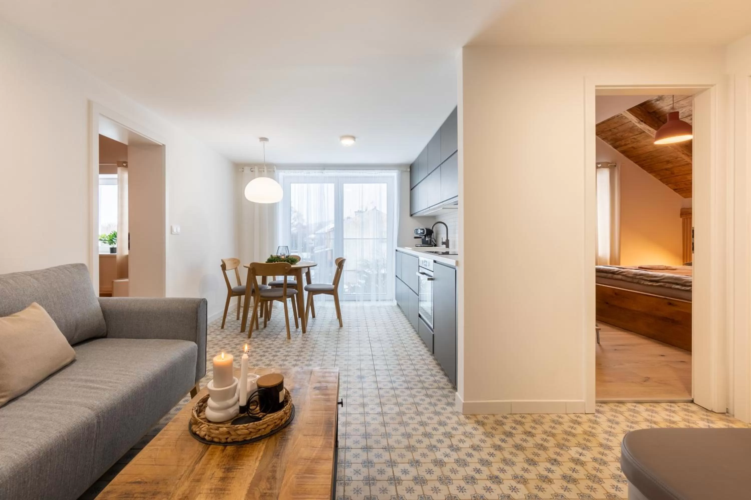 Living room in Wellness Apartmány Vila Republika