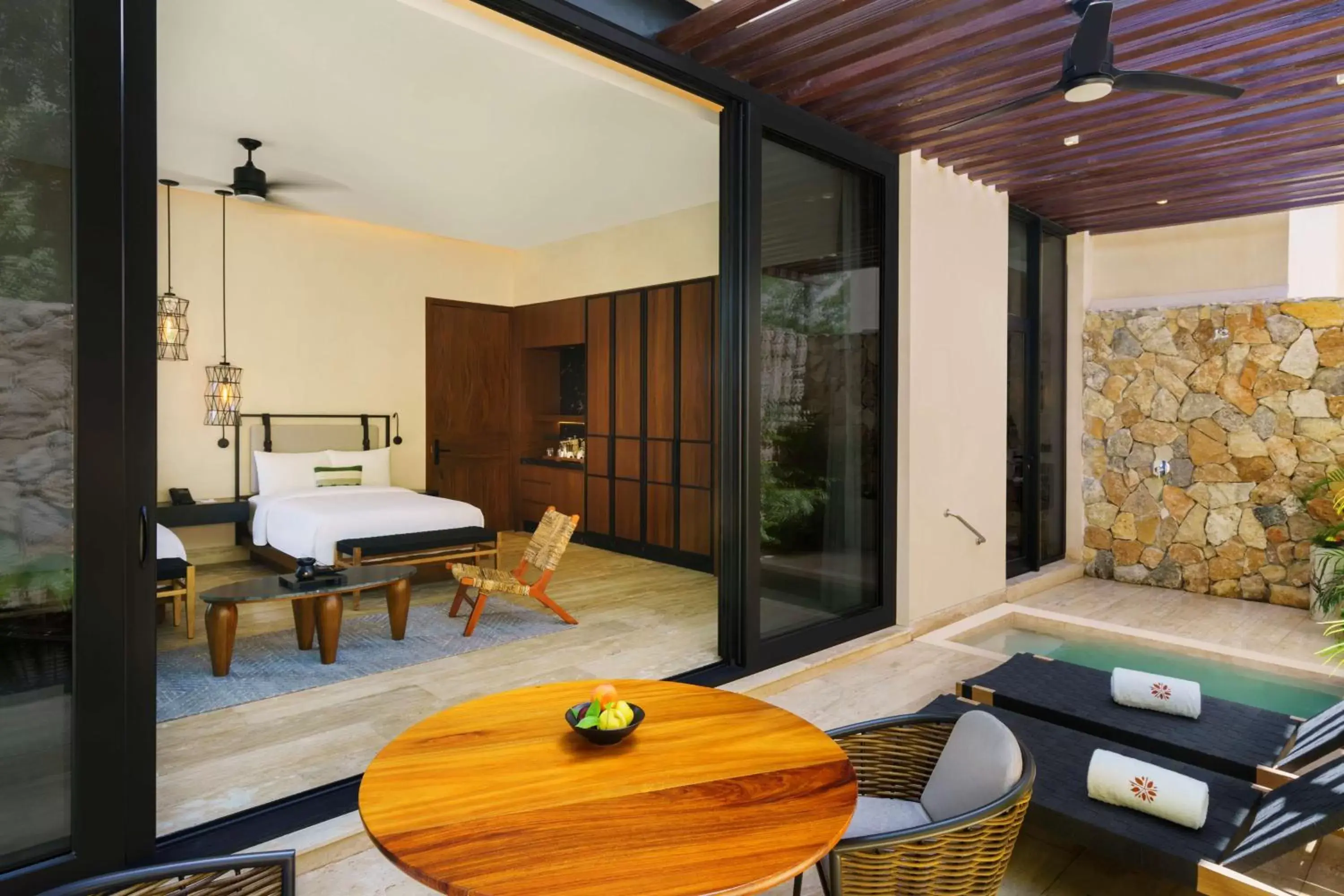 Bedroom, Dining Area in Hacienda Xcanatun, Angsana Heritage Collection