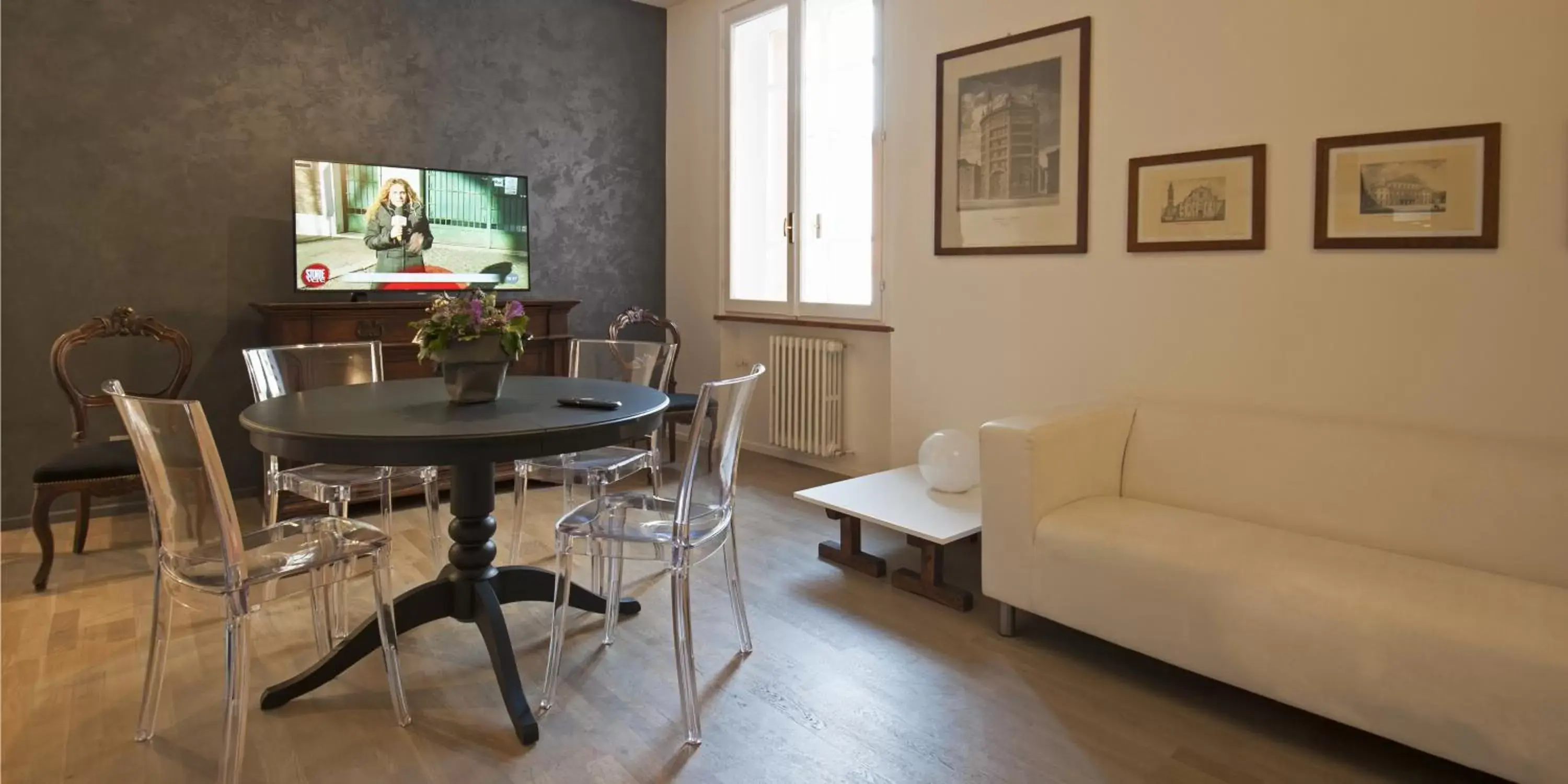 TV and multimedia, Dining Area in Palazzo Dalla Rosa Prati