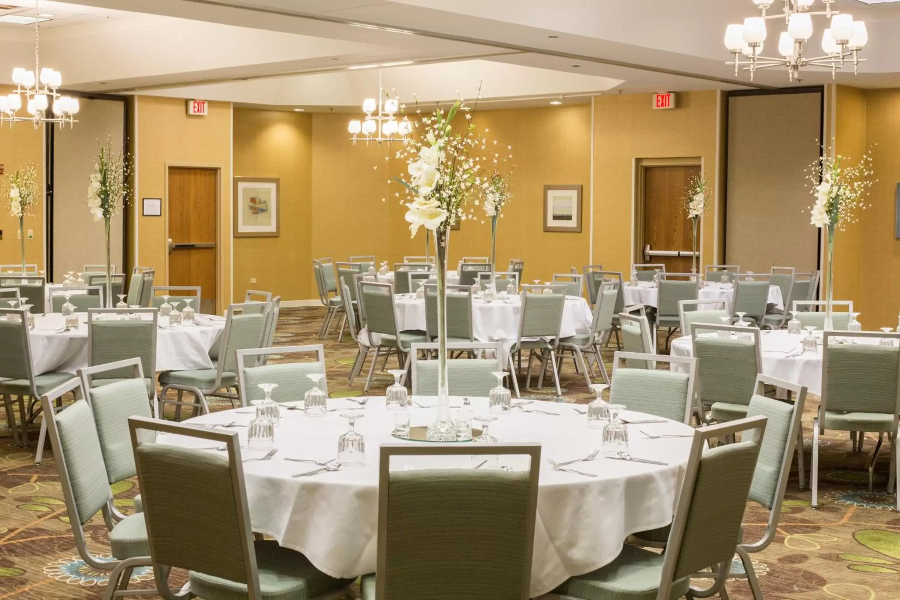 Meeting/conference room, Restaurant/Places to Eat in Holiday Inn Hotel & Suites Bolingbrook, an IHG Hotel