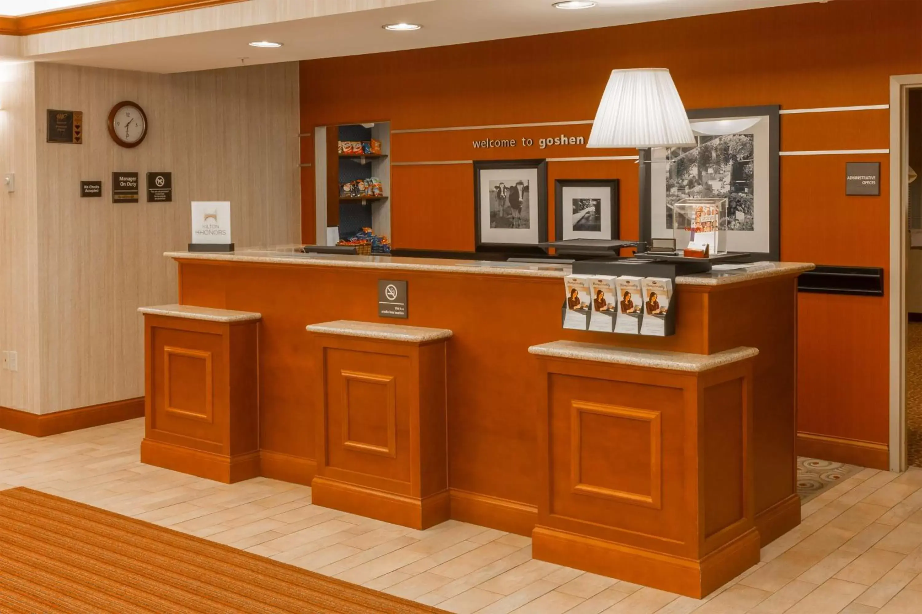 Lobby or reception in Hampton Inn Goshen Lobby or reception in Hampton Inn Goshen