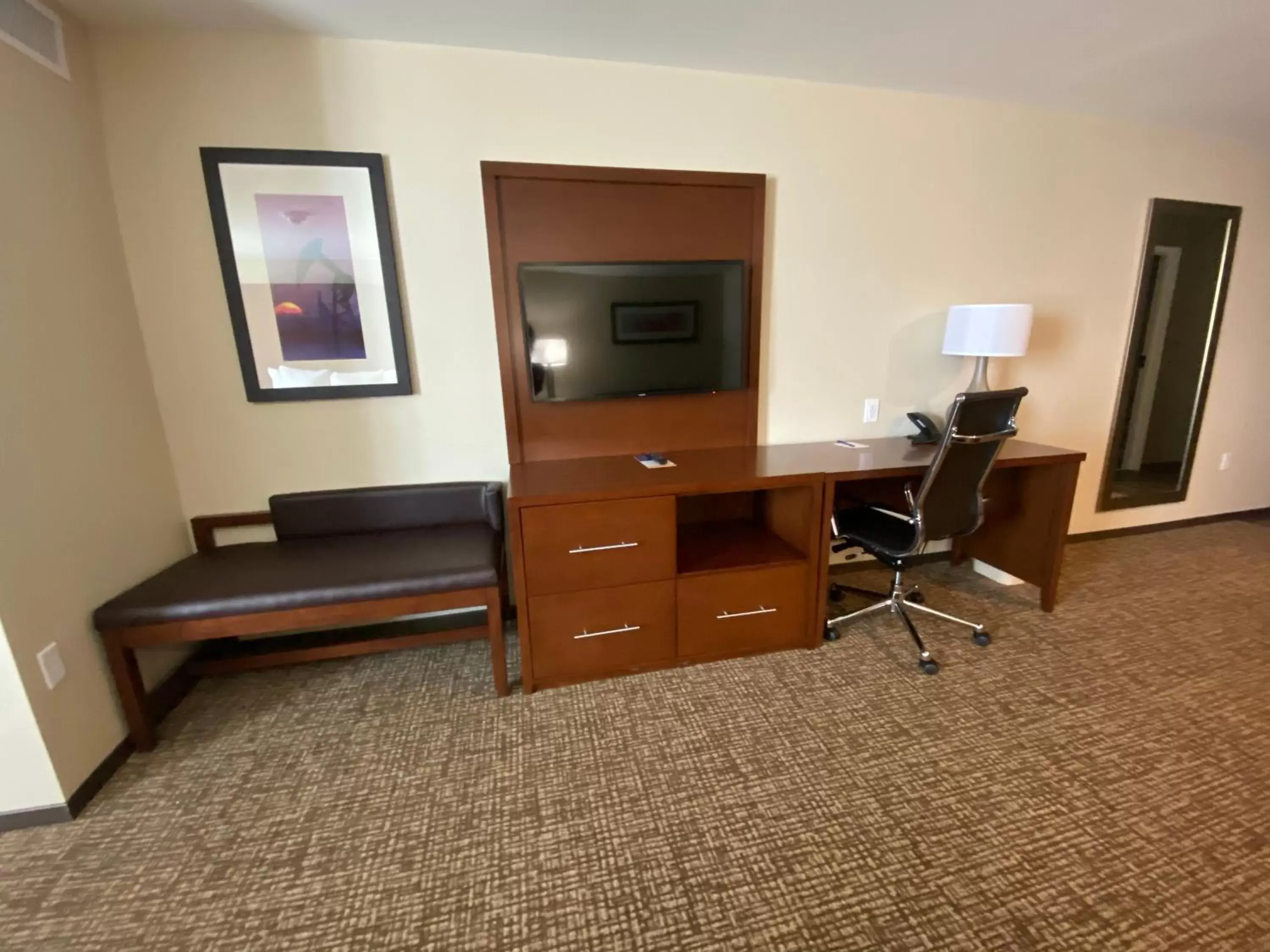 TV/Entertainment Center in Comfort Suites Midland West