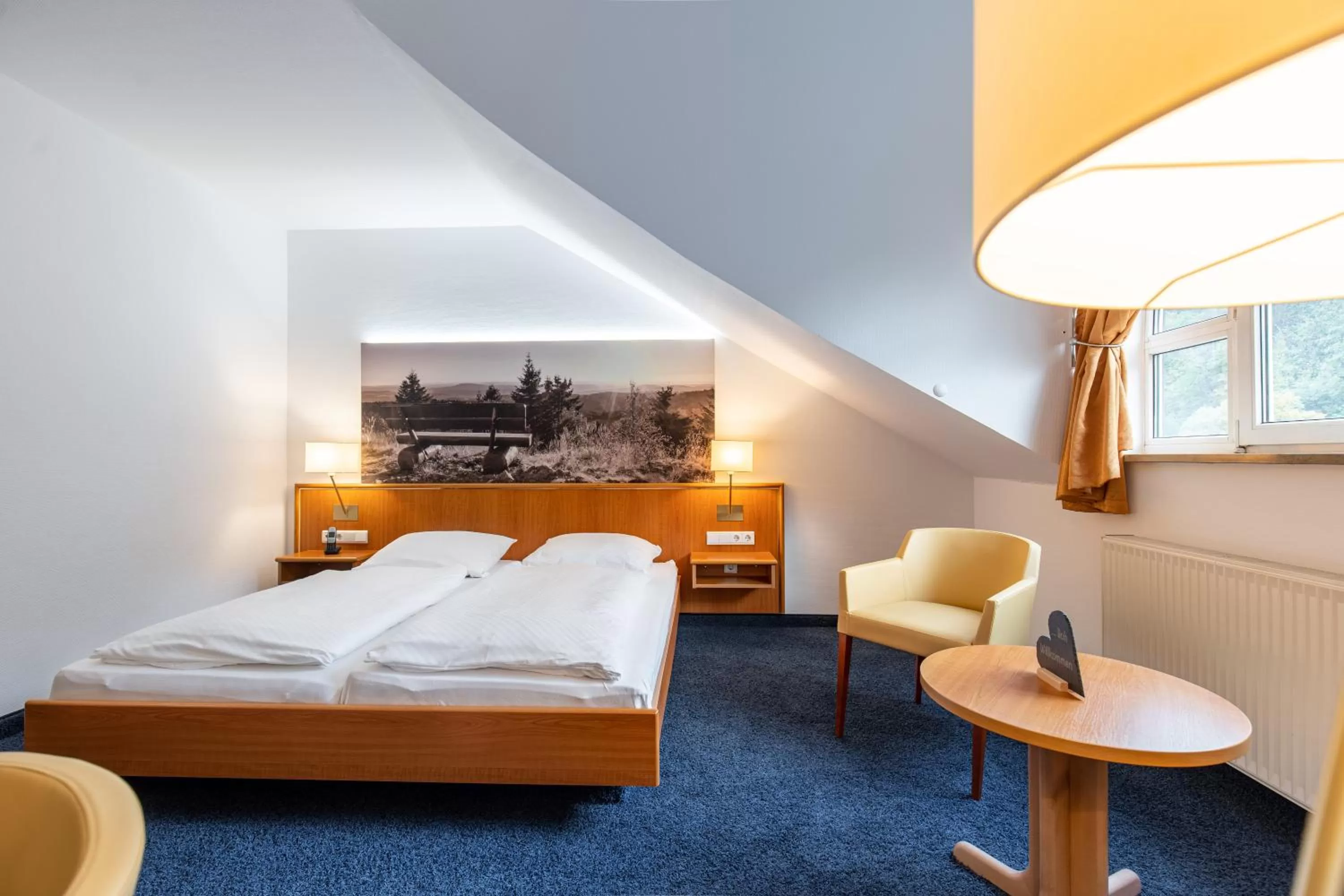 Bedroom, Bed in Hotel-Gasthof Hüttensteinach