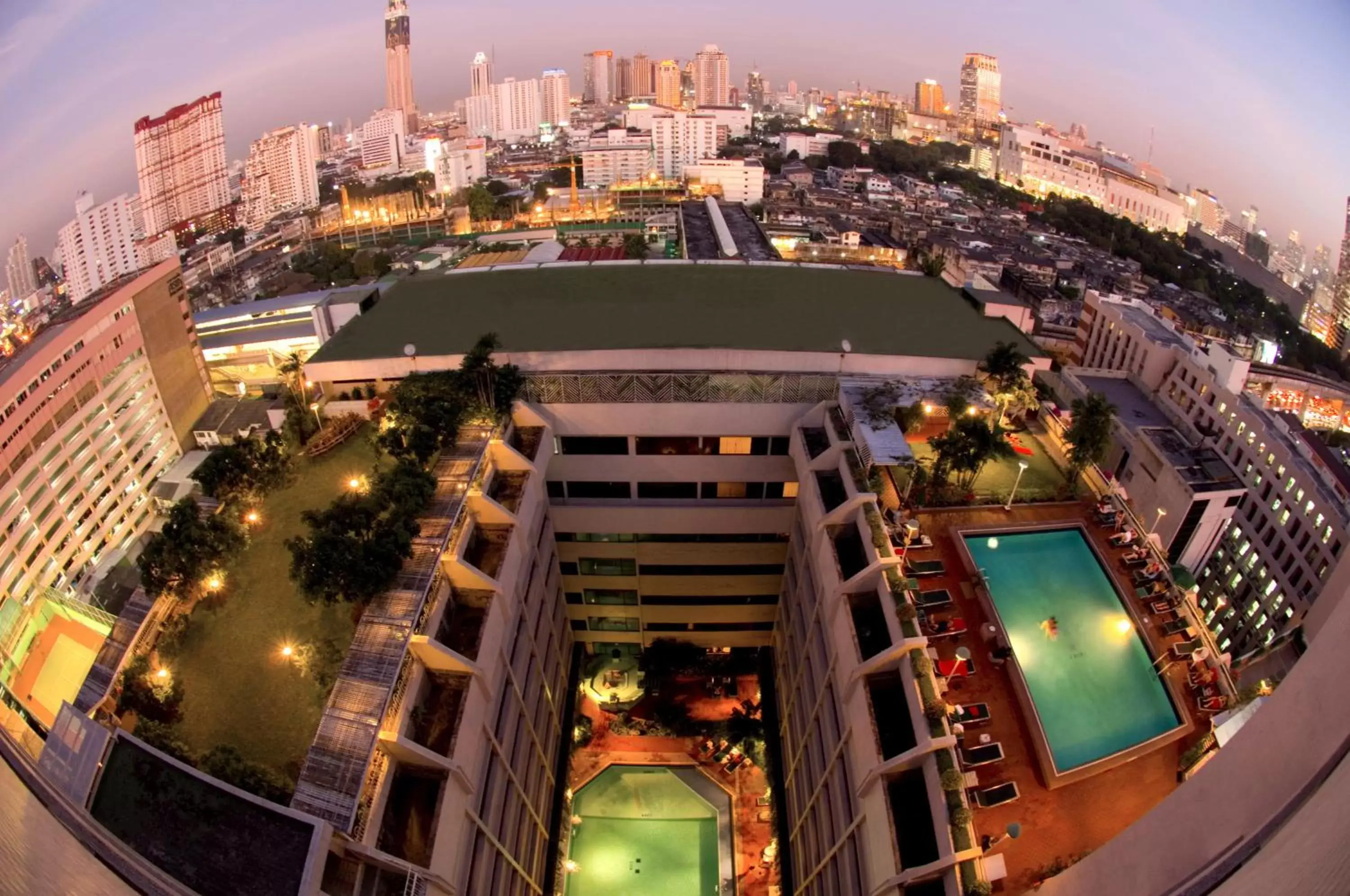 View (from property/room), Bird's-eye View in Asia Hotel Bangkok