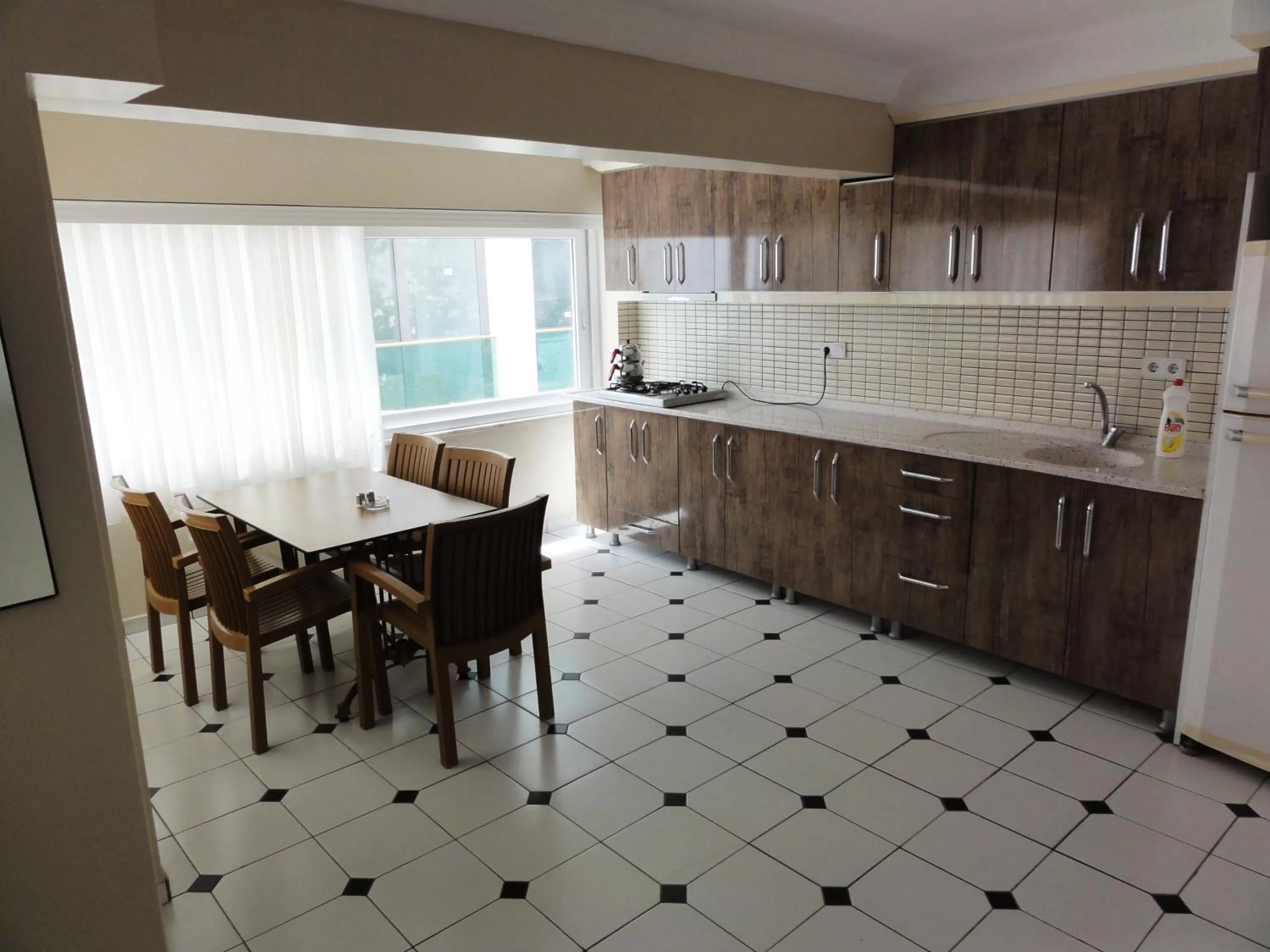 Kitchen or kitchenette in Altinersan Hotel