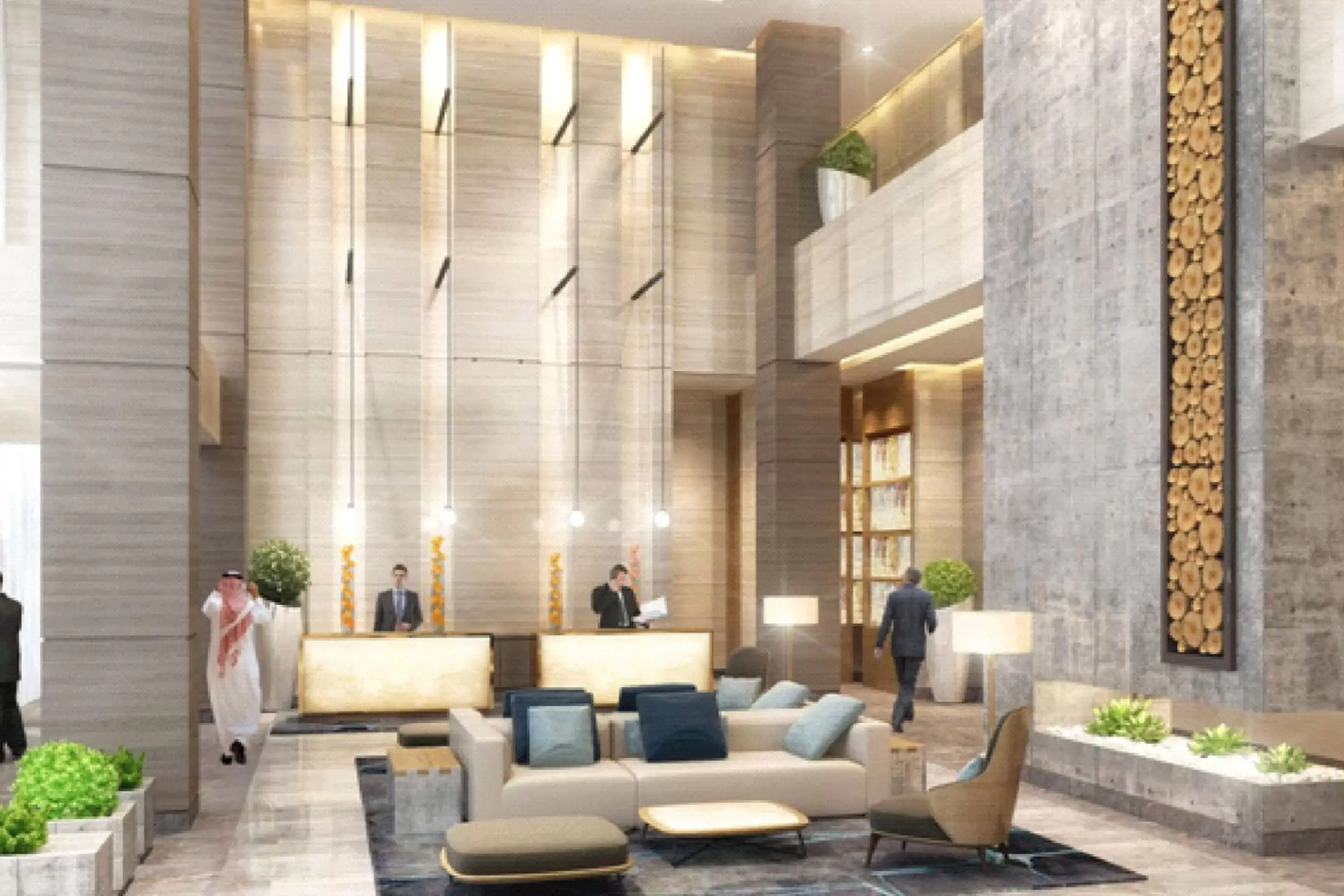 Lobby or reception, Lobby/Reception in Courtyard by Marriott Riyadh Northern Ring Road