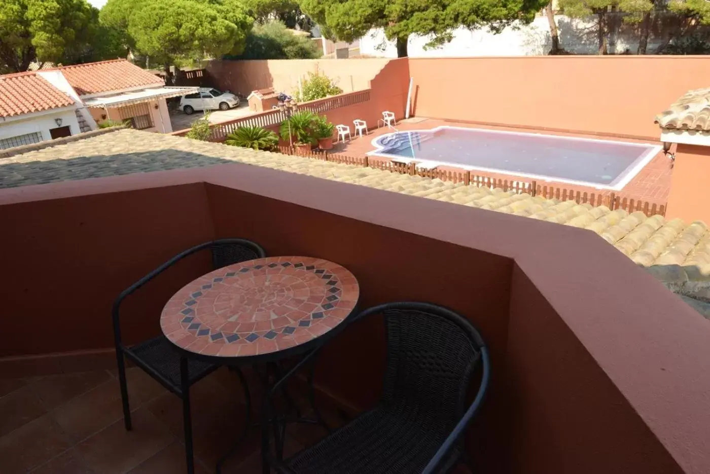 Balcony/Terrace, Pool View in Hotel Coral Playa