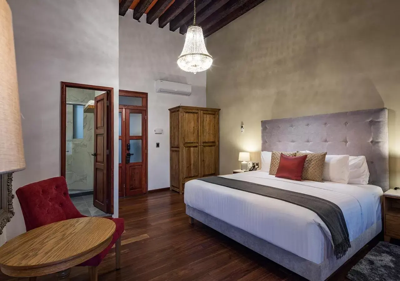Bed in Hotel Casa Monarca