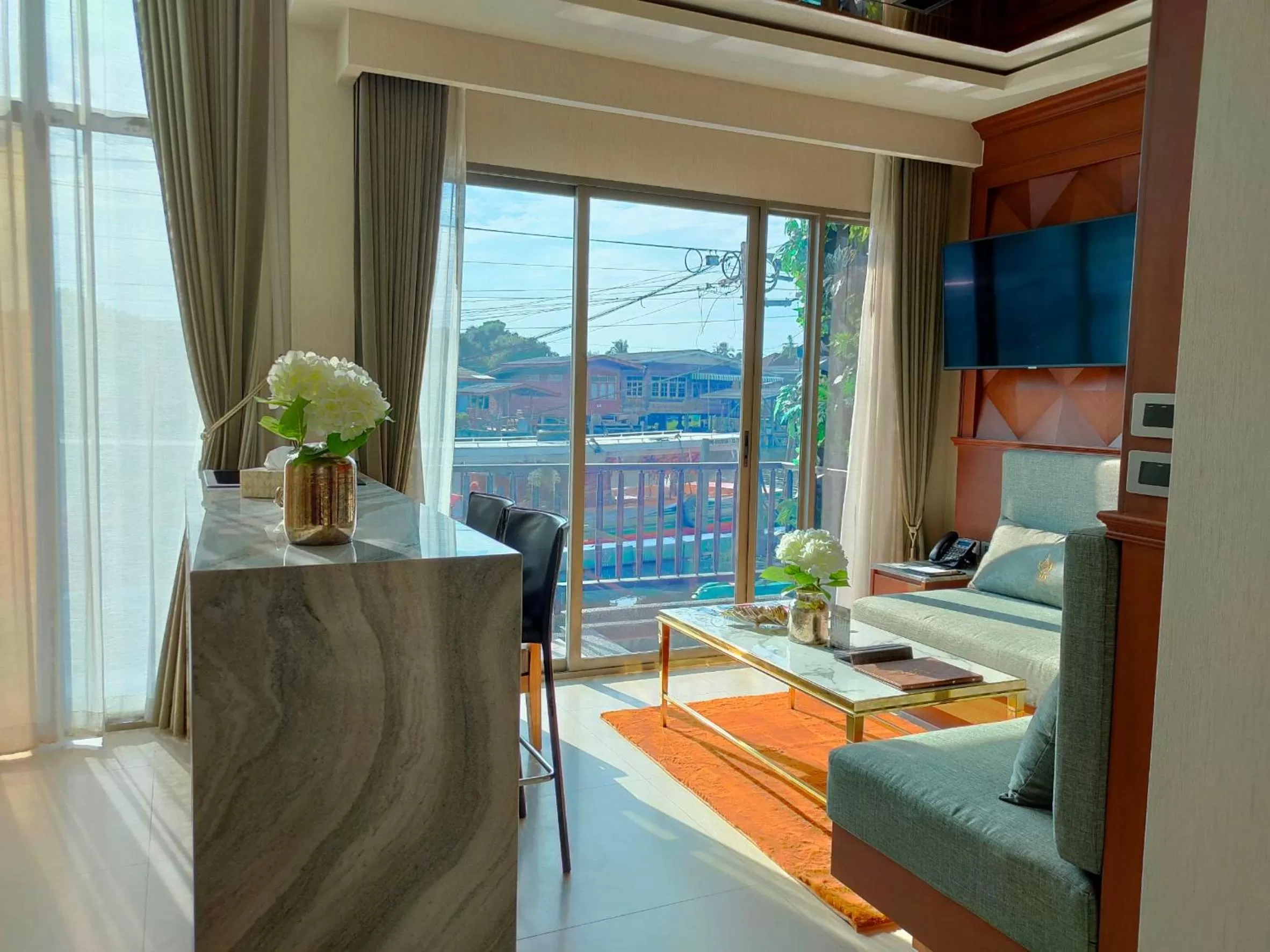 Living room in W1Bangkoknoi Hotel