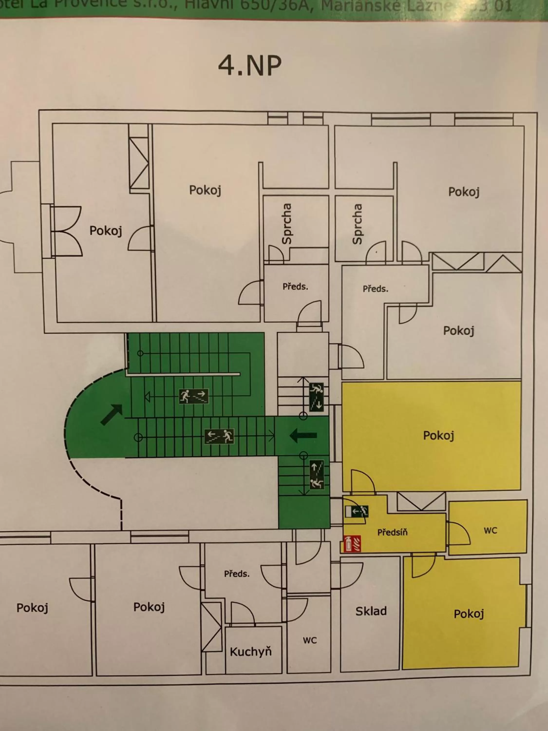 Floor plan in Apartma La Provence