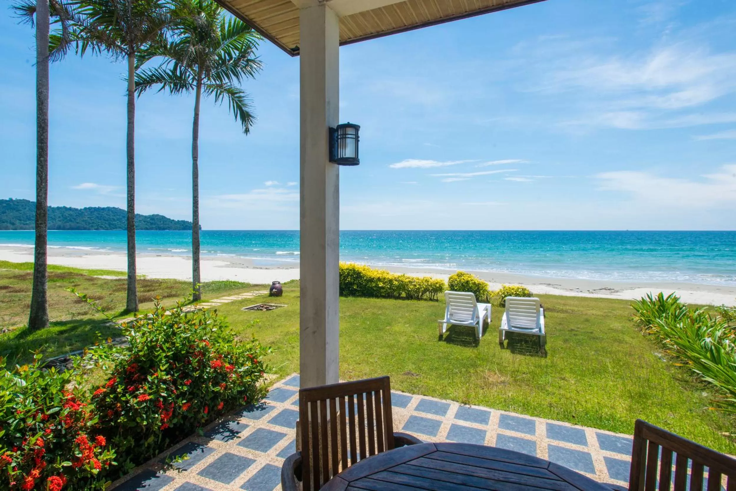 Patio in Sabah Beach Villas & Suites