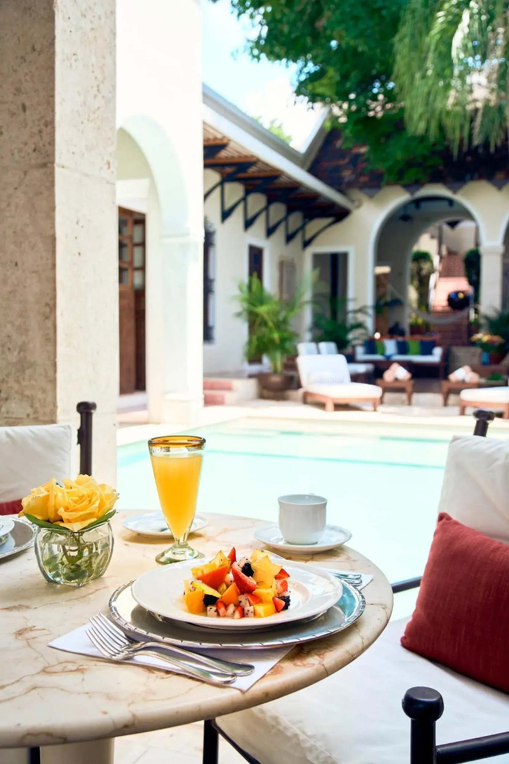 Continental breakfast in Casa Lecanda Boutique Hotel