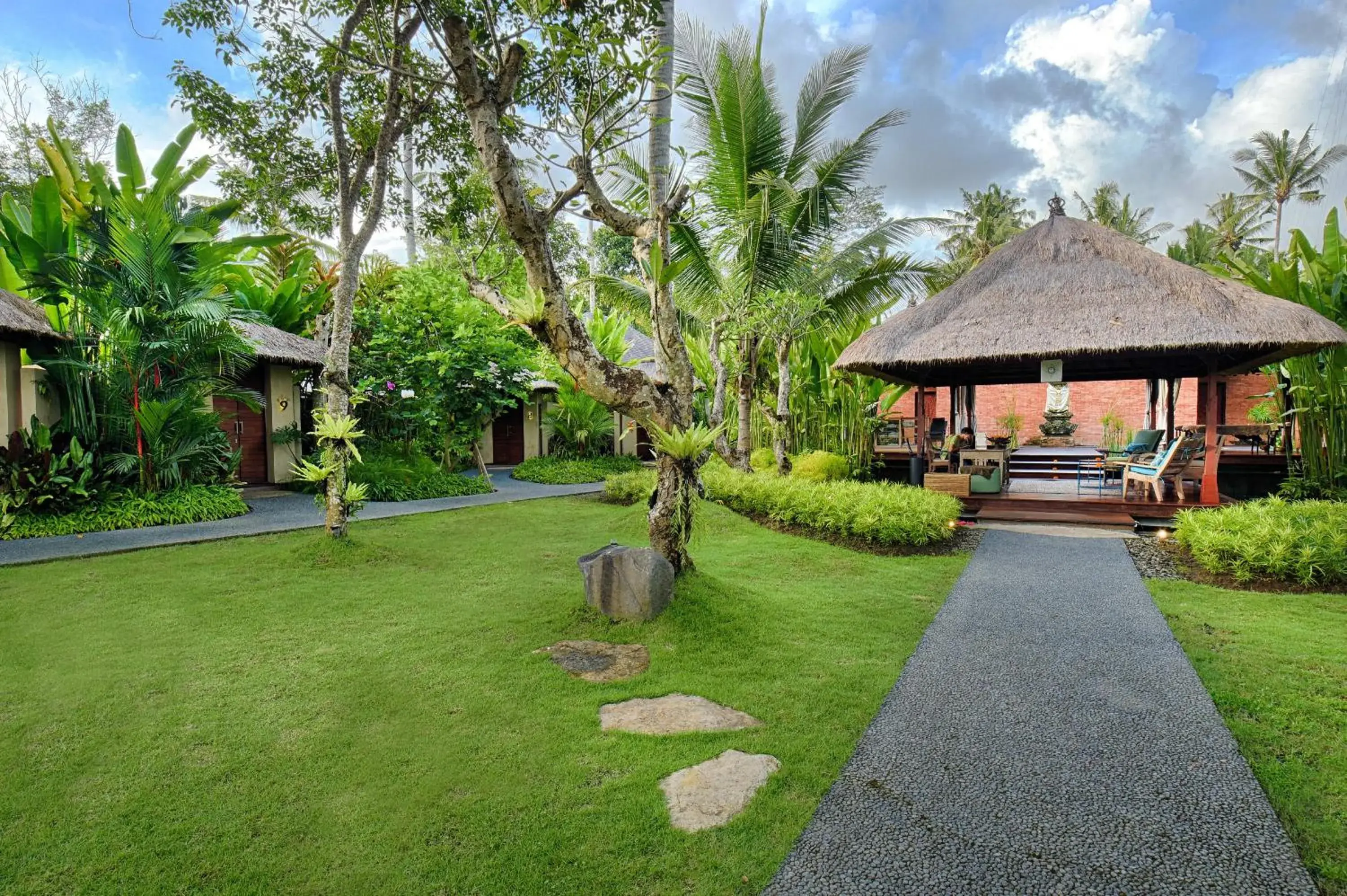 Garden in Temuku Villas Ubud - CHSE Certified