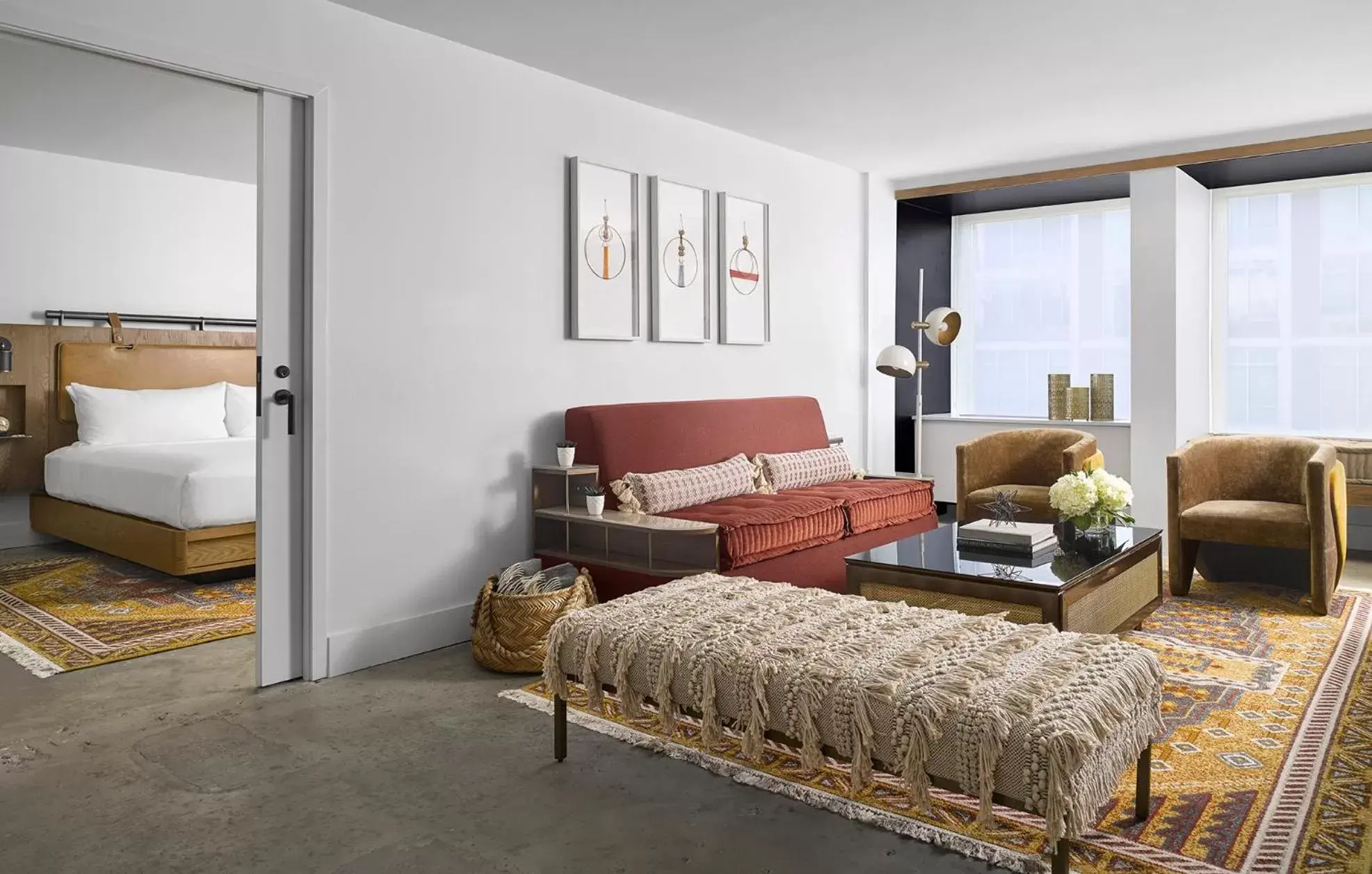 Living room, Bed in Vignette Collection Yours Truly DC by IHG Living room, Bed in Vignette Collection Yours Truly DC by IHG