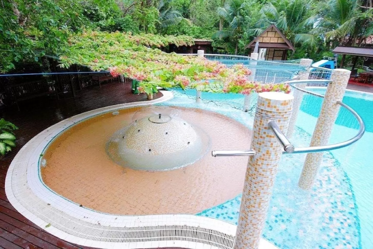 Pool view in Birds and Bees Resort