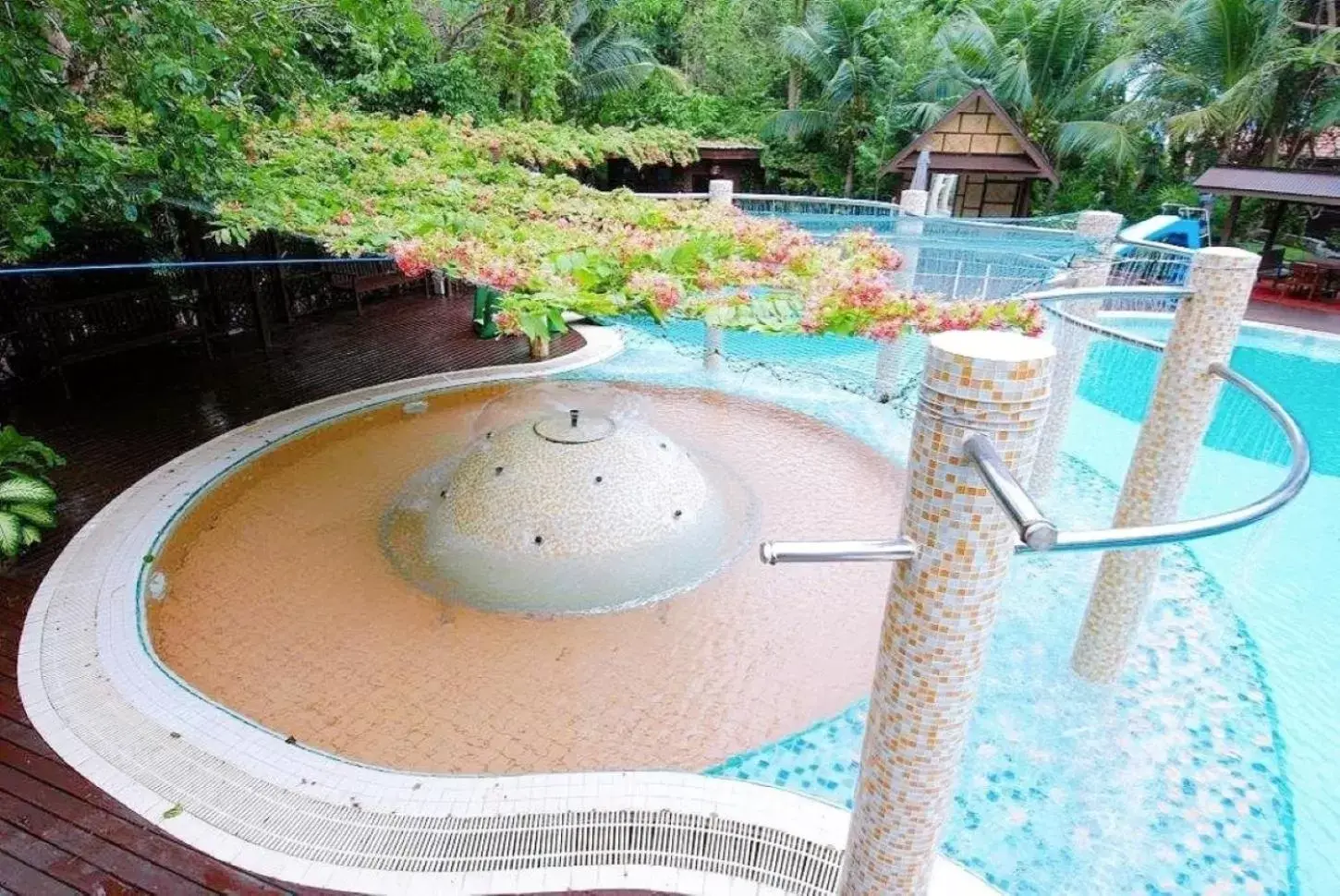 Pool view in Birds and Bees Resort Pool view in Birds and Bees Resort