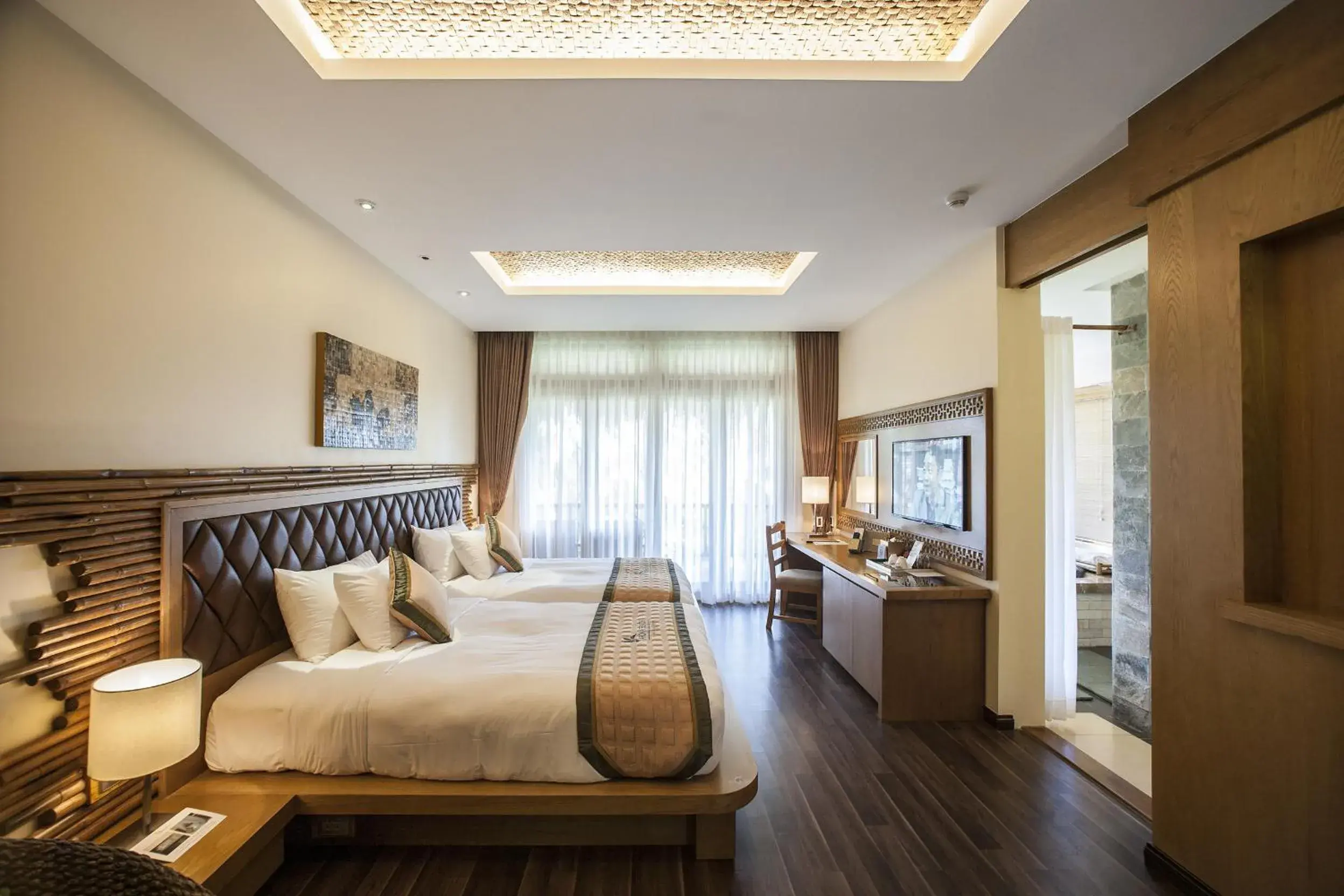 Bedroom in Aroma Beach Resort and Spa