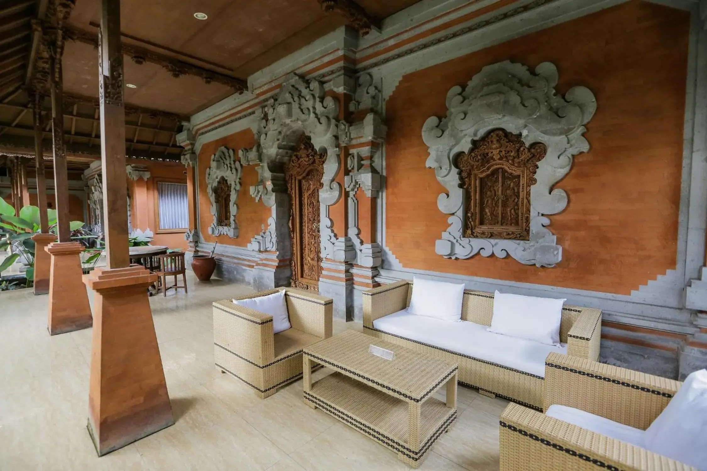 Balcony/Terrace, Seating Area in Ubud Hotel and Cottages