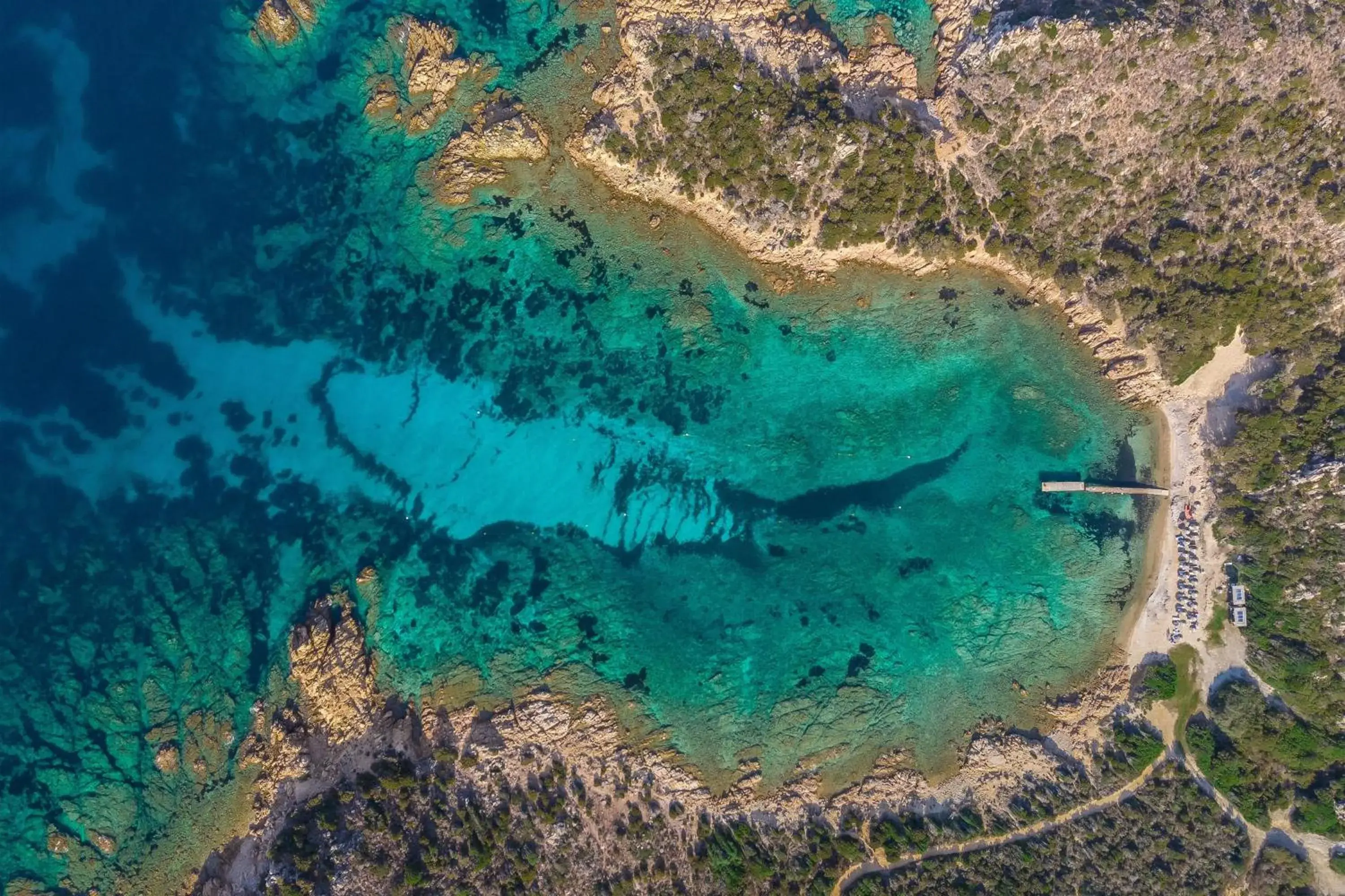 Beach, Bird's-eye View in Cervo Hotel, Costa Smeralda Resort