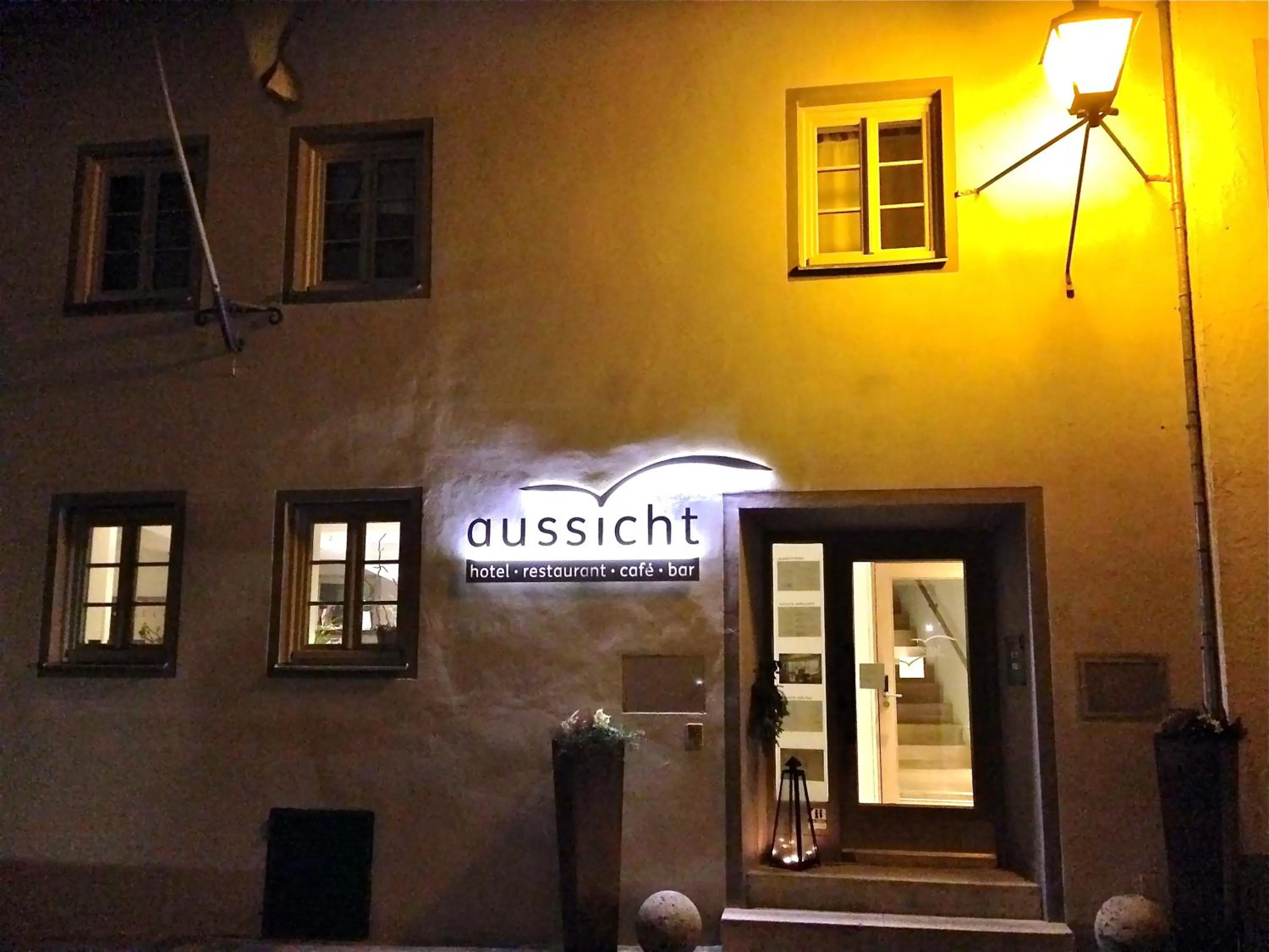 Facade/entrance in aussicht bio hotel restaurant cafe