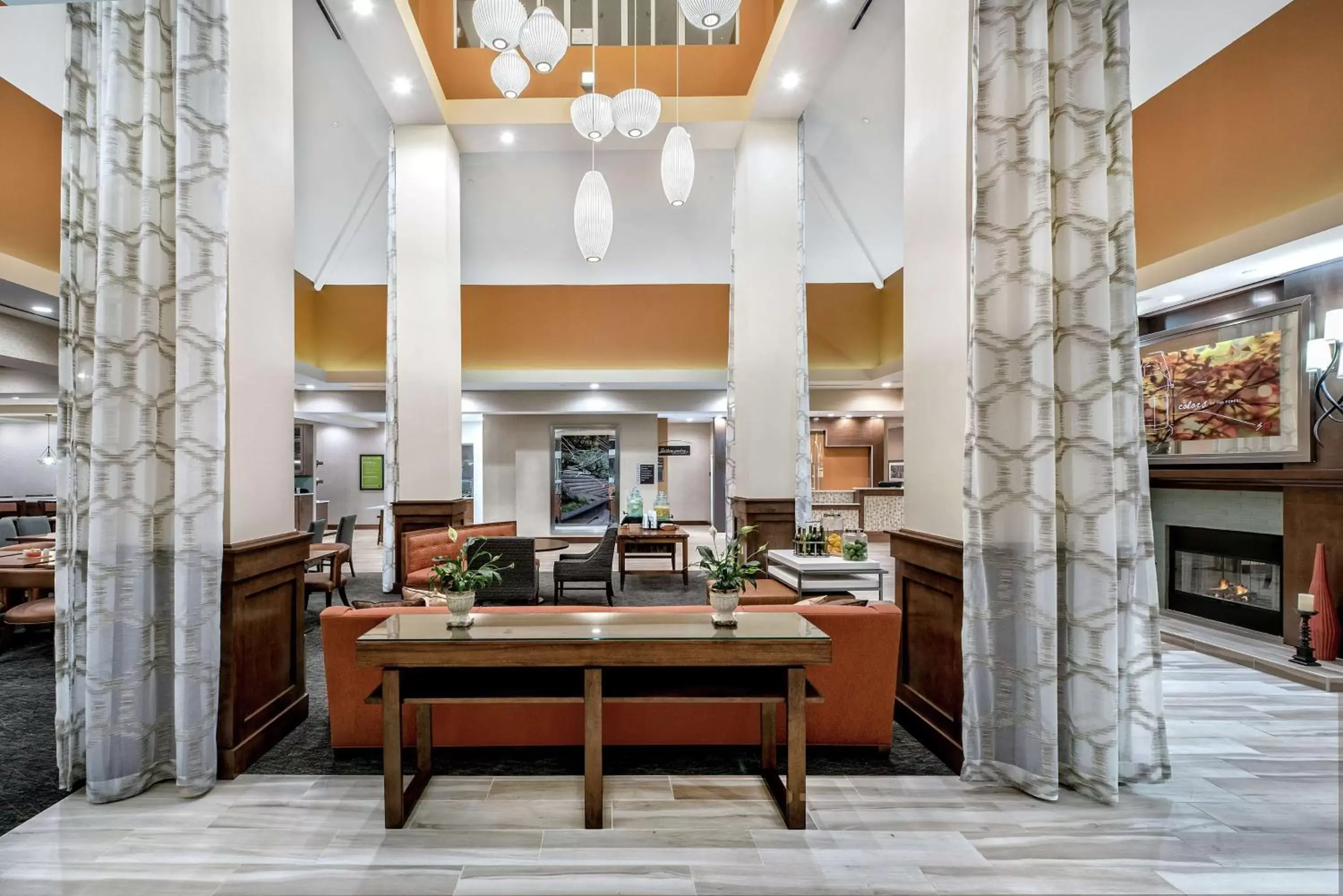 Lobby or reception, Restaurant/Places to Eat in Hilton Garden Inn San Marcos