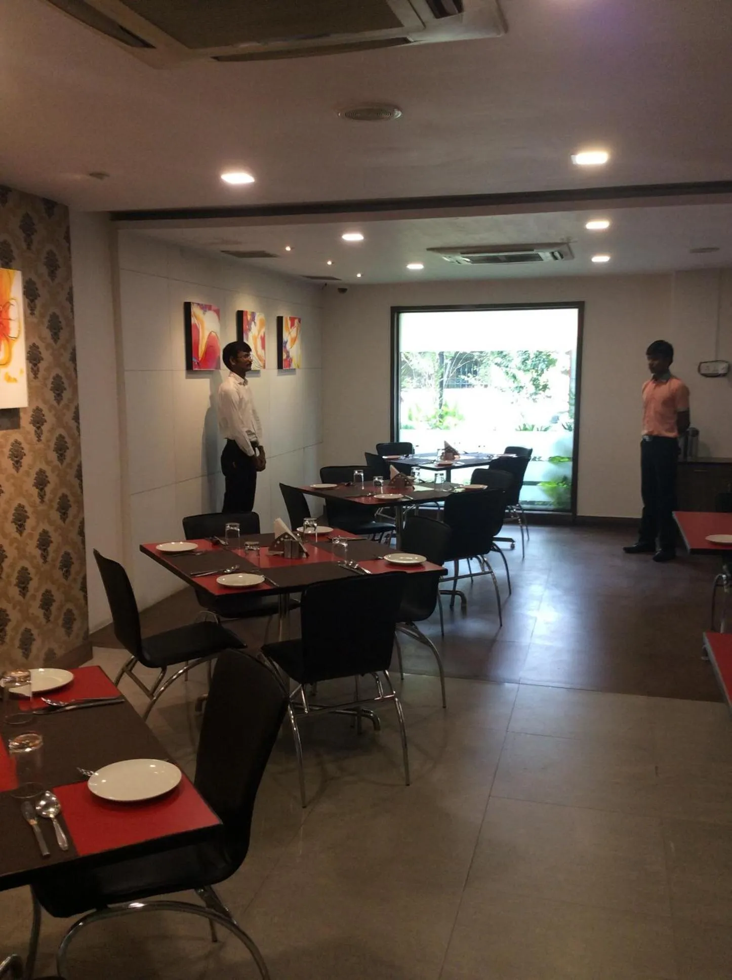Restaurant/places to eat in The Lotus Apartment Hotel, Venkatraman Street