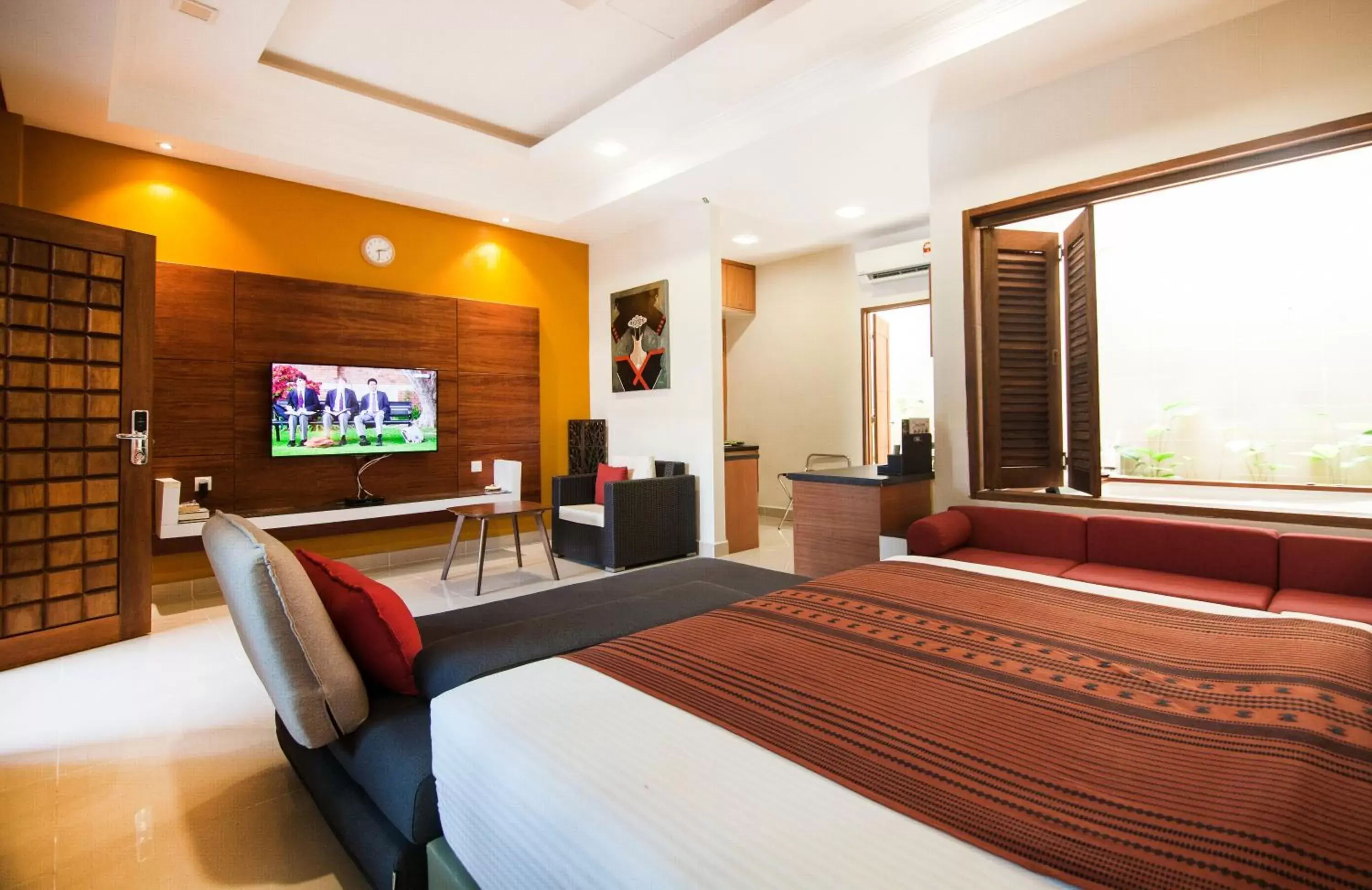 Living room, Bed in Telaga Terrace Boutique Resort