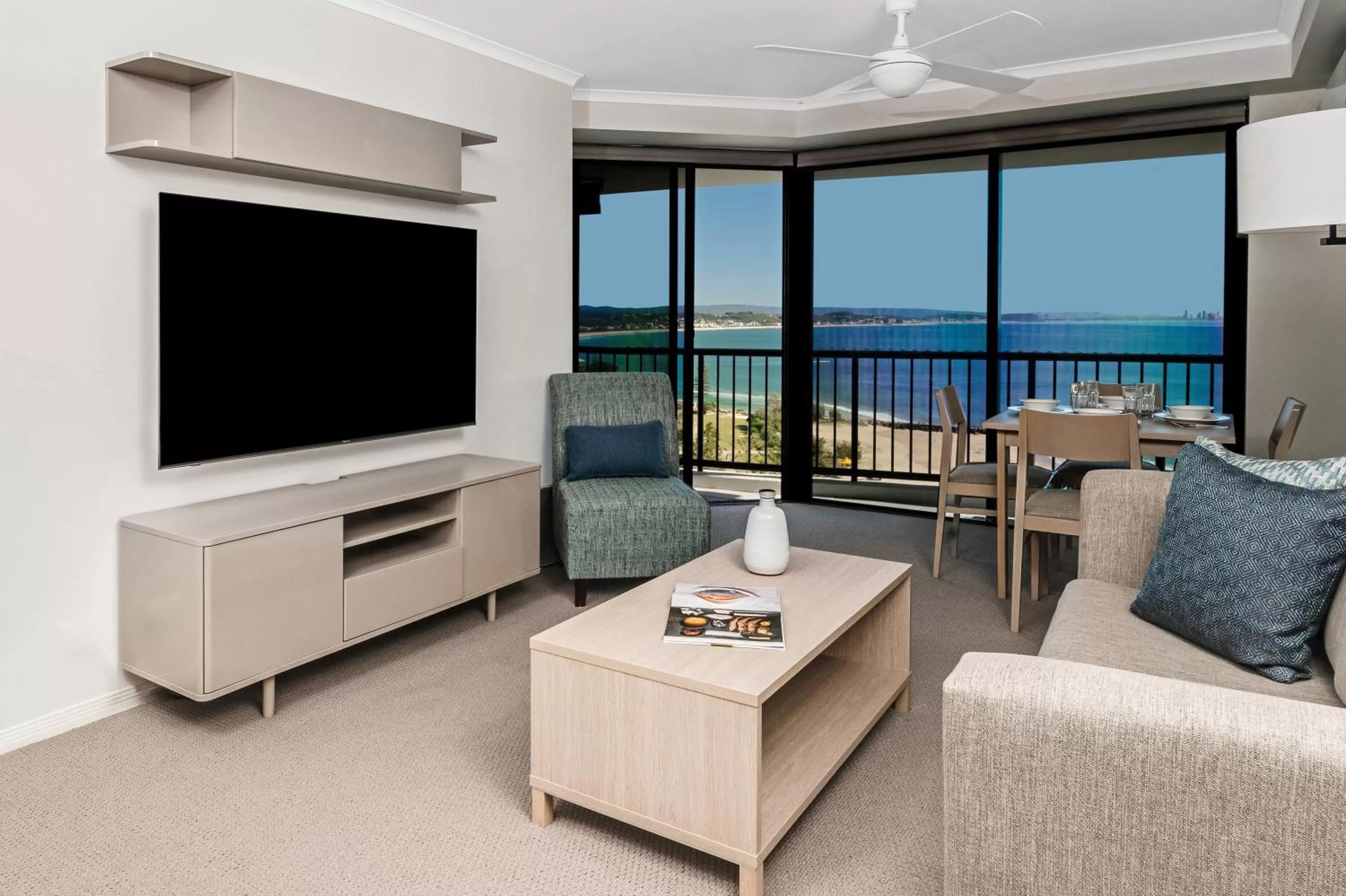 Living room in Mantra Coolangatta Beach