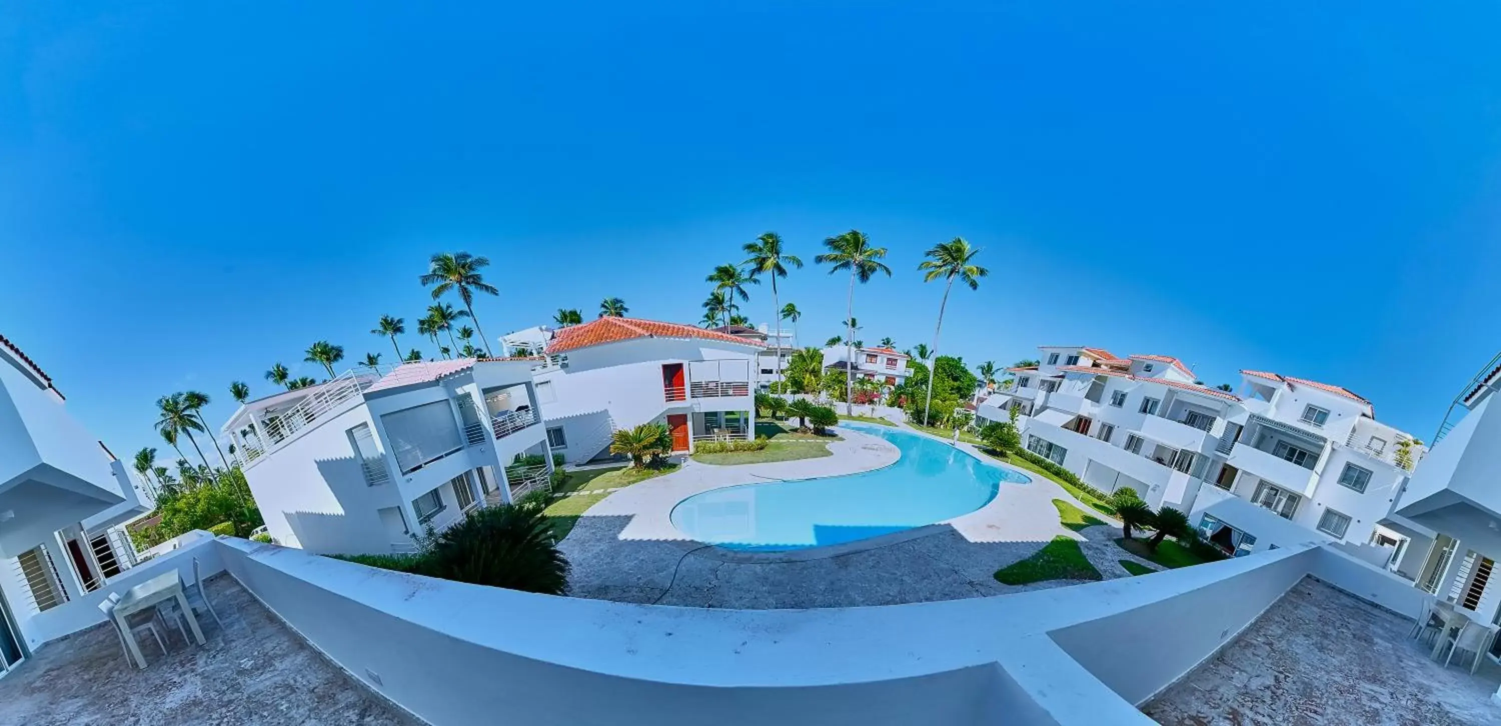 View (from property/room), Pool View in Las Terrazas Condo - Los Corales Village