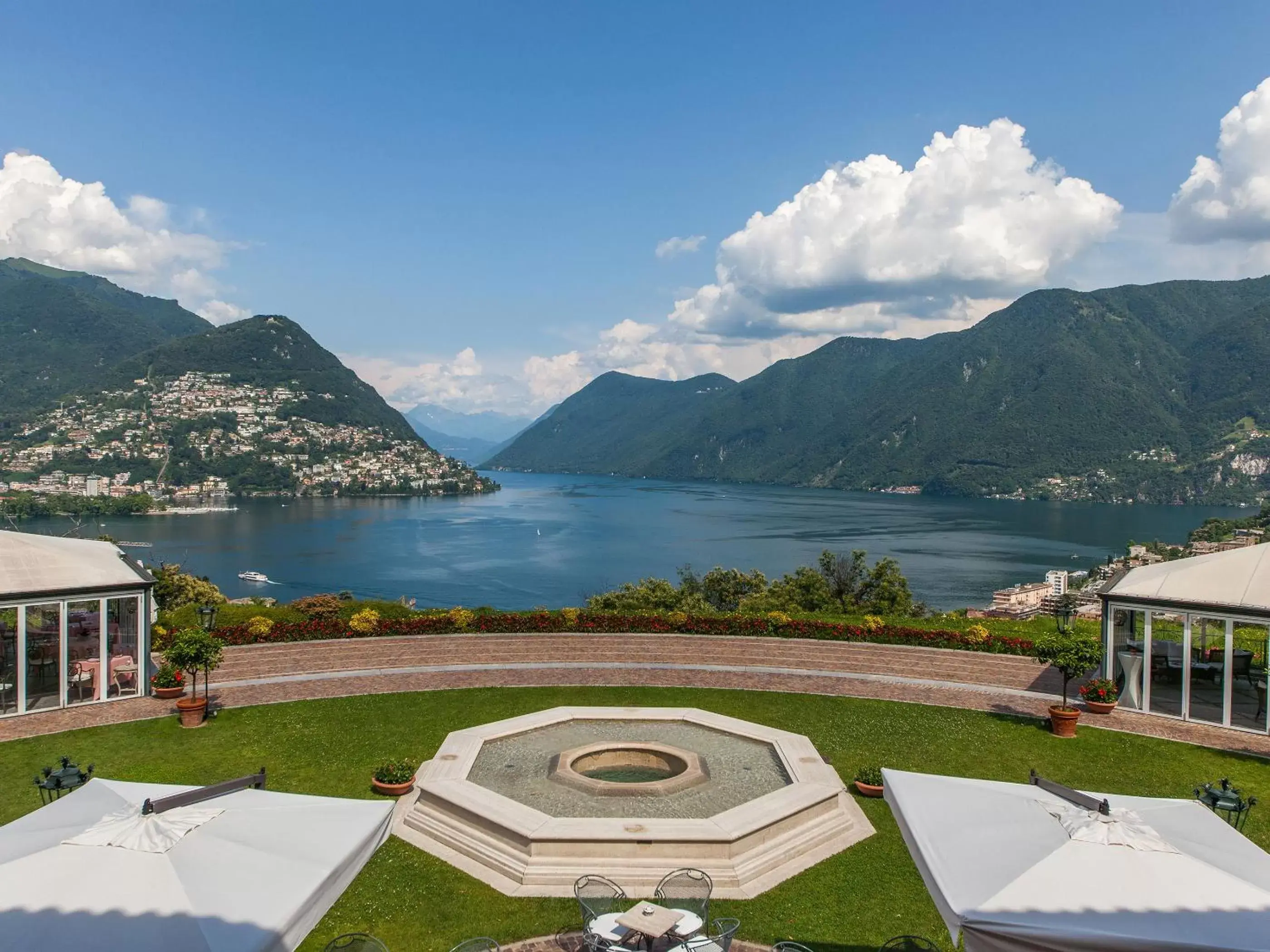 Lake view, Mountain View in Villa Principe Leopoldo - Ticino Hotels Group